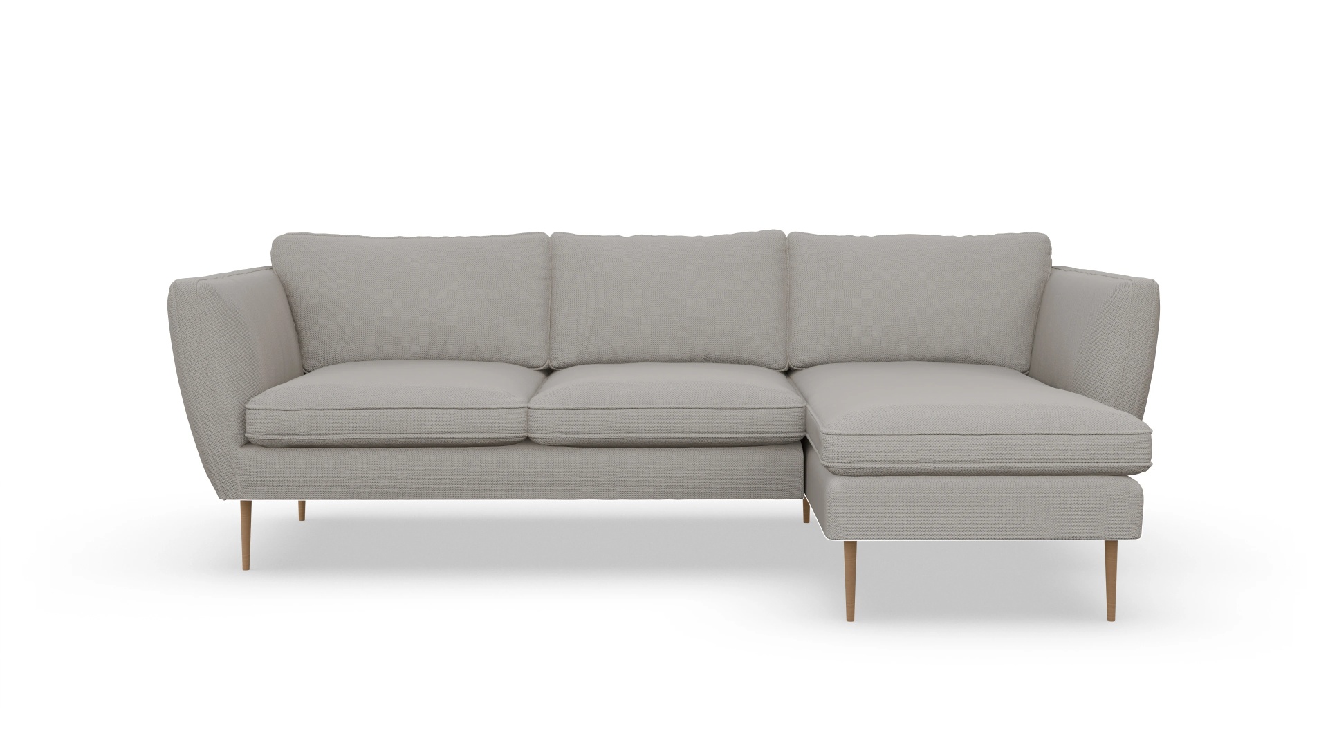 Ansicht des Produktes Karlsen Sofa mit Rec rechts in Stoff weiß