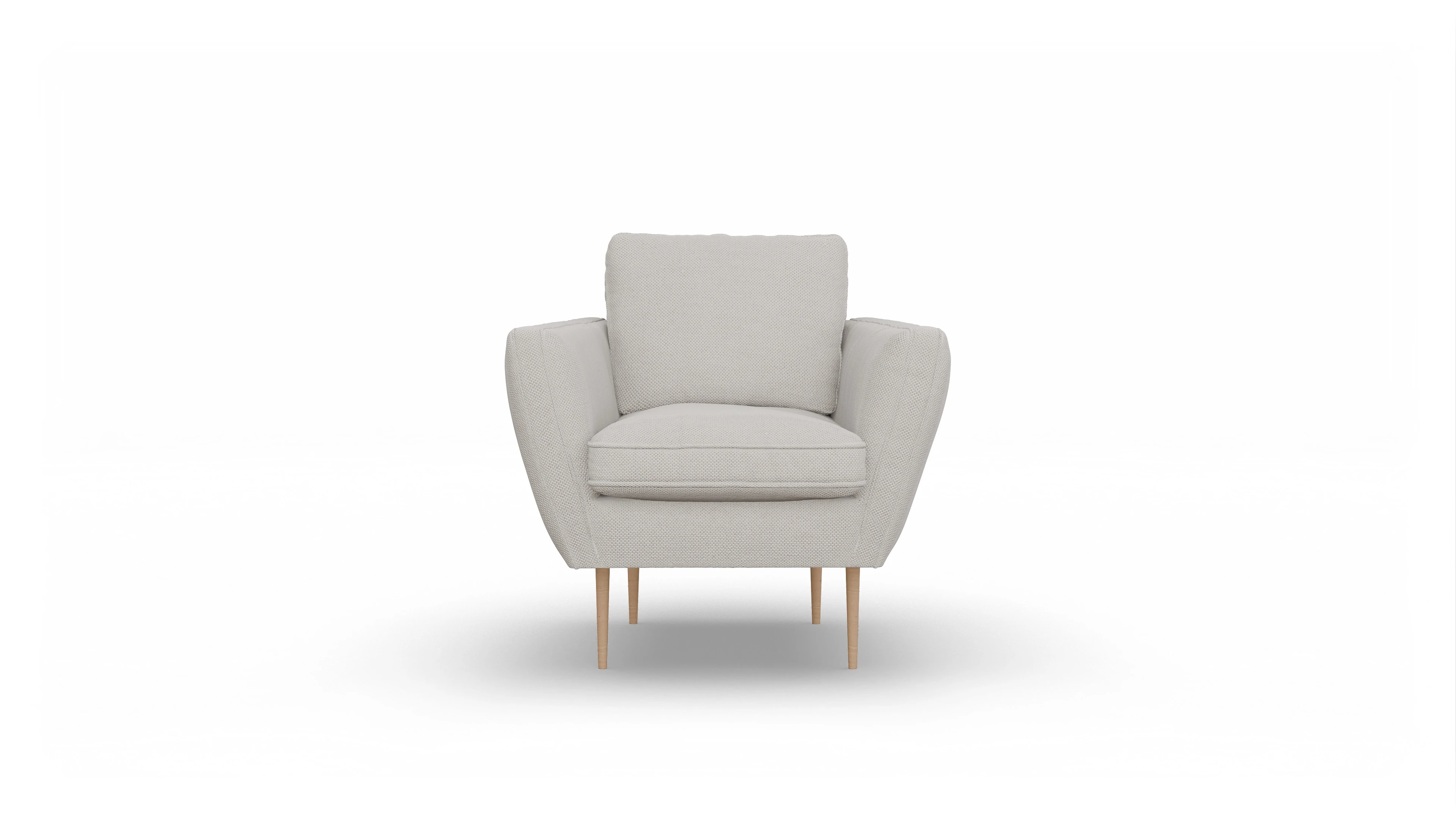 Ansicht des Produktes Karlsen Sessel in Stoff weiß