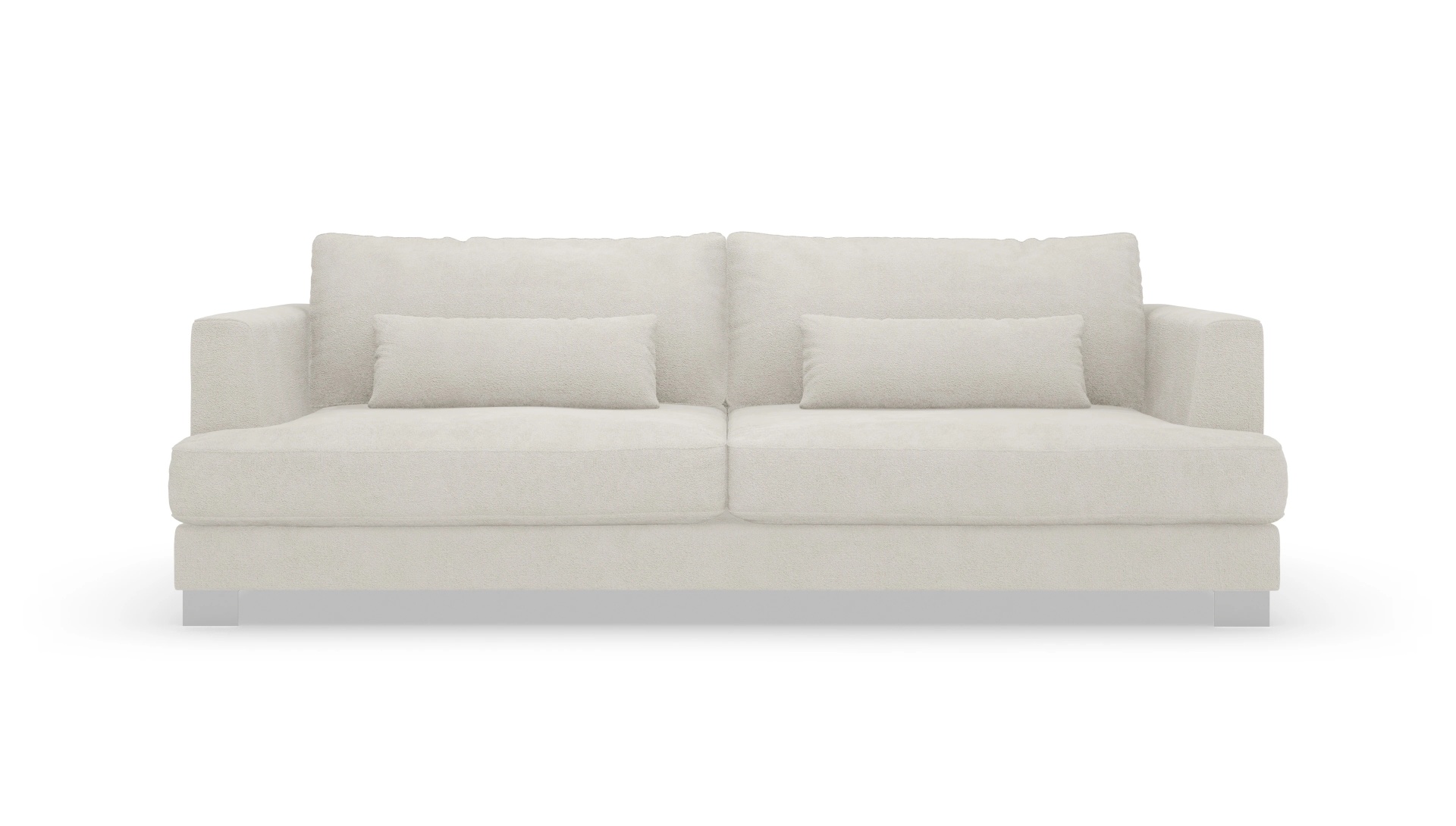 Sofa Odense in Stoff Ansicht des Produktes Odense 3-Sitzer in Stoff weiß