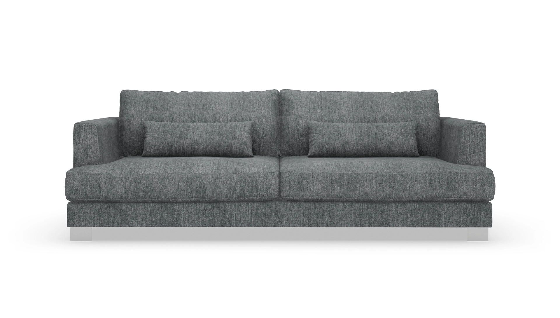 Sofa Odense in Stoff Ansicht des Produktes Odense 3-Sitzer in Stoff schwarz