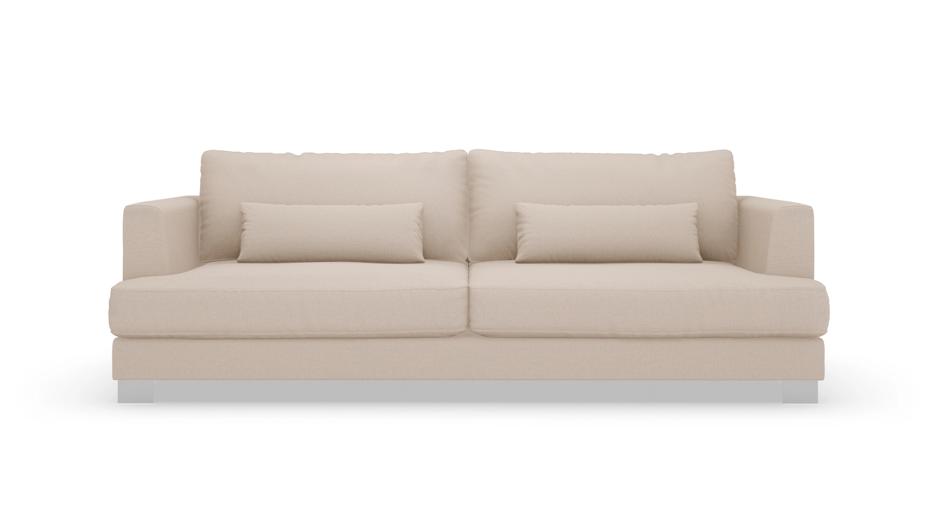 Sofa Odense in Stoff Ansicht des Produktes Odense 3-Sitzer in Stoff beige