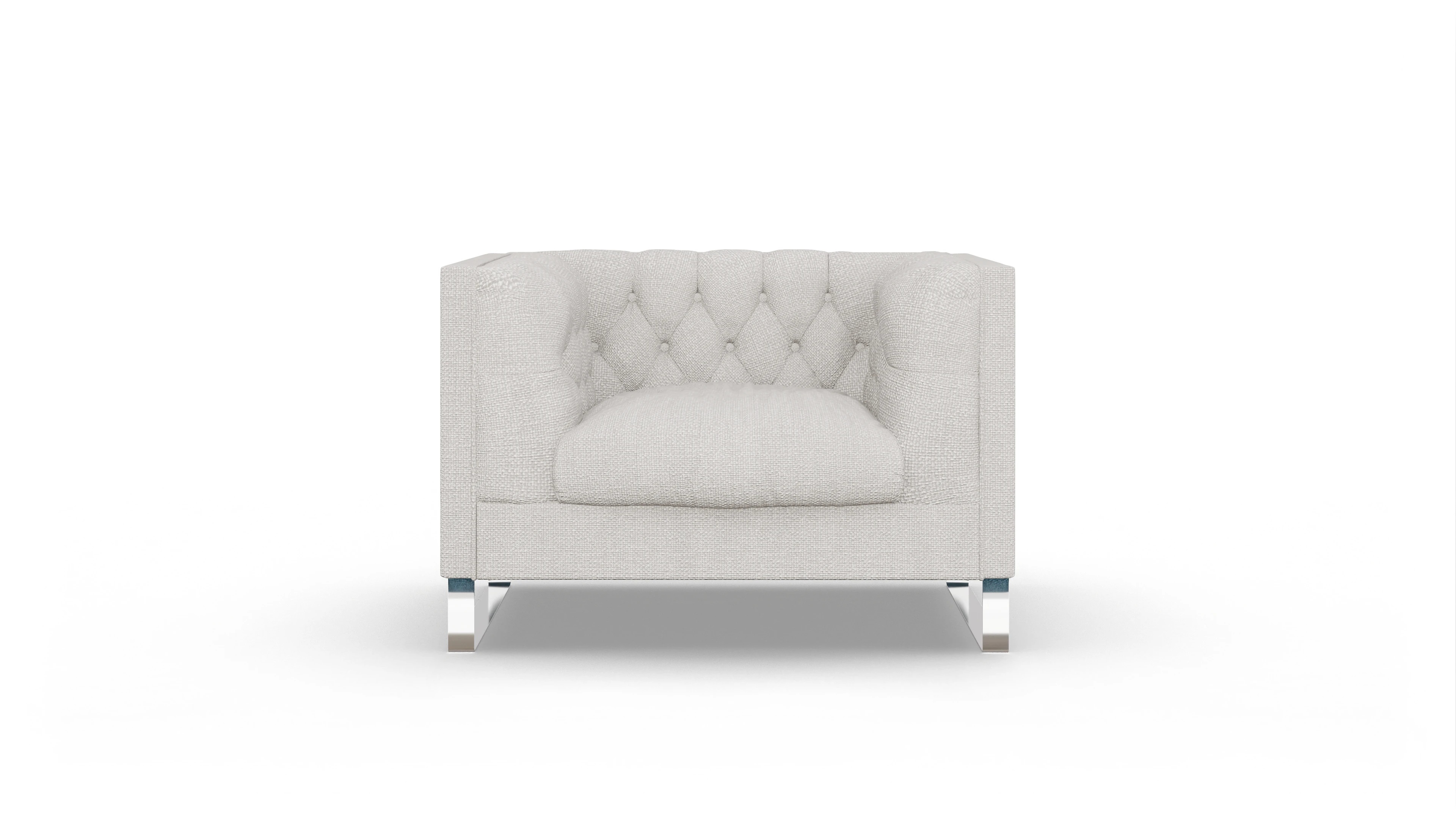 Sessel Nexus in Stoff Ansicht des Produktes Nexus Sessel in Stoff weiß