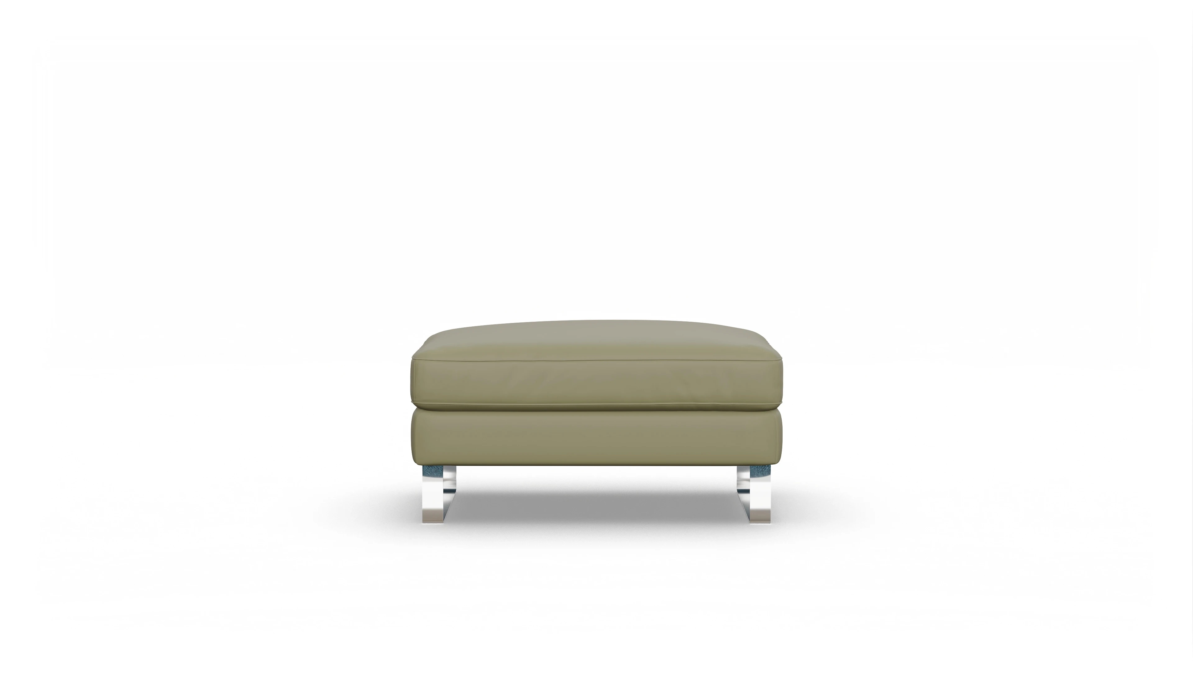 Ansicht des Produktes Nexus Hocker in Leder grün