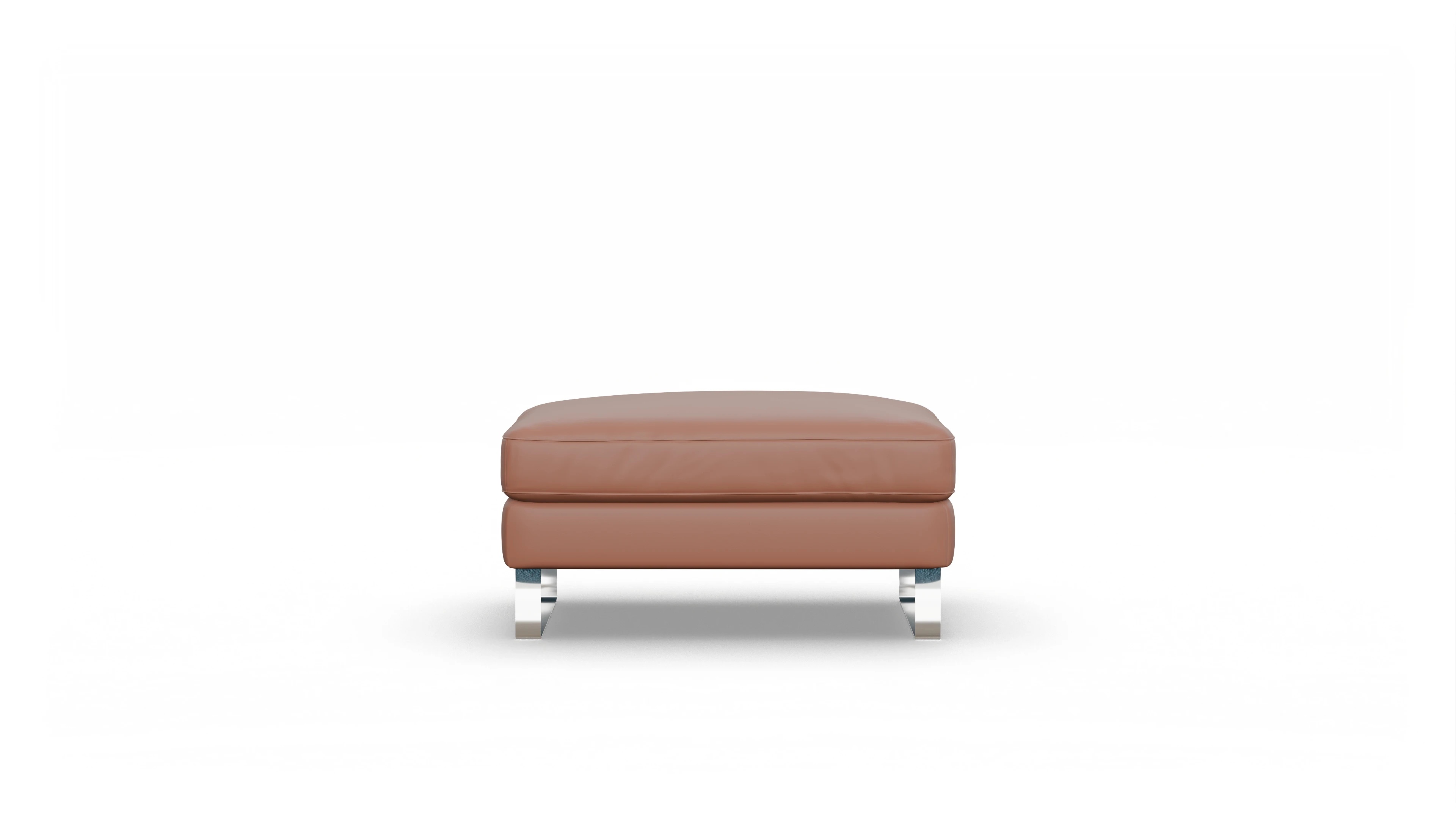 Ansicht des Produktes Nexus Hocker in Leder braun