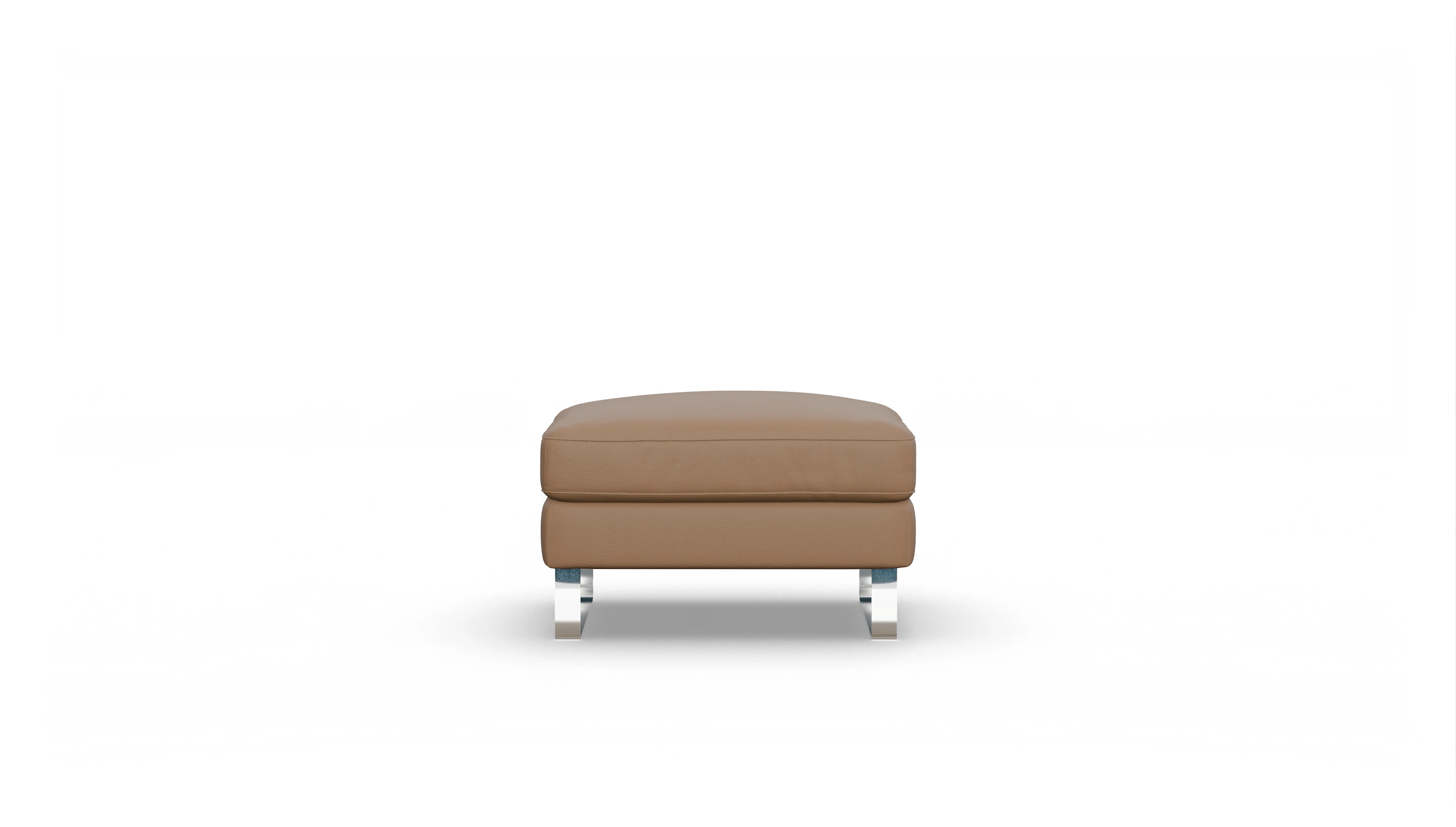 Ansicht des Produktes Nexus Hocker in Leder braun