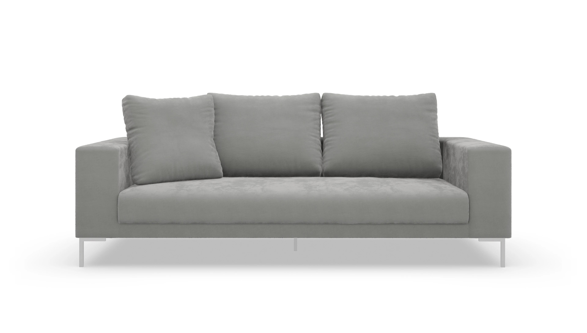 Designer-Sofa Caria in Stoff Ansicht des Produktes Caria 3-Sitzer in Samt