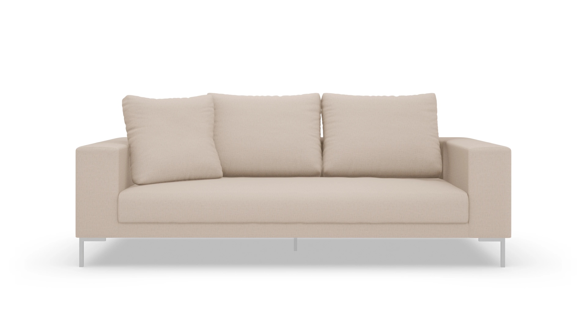Designer-Sofa Caria in Stoff Ansicht des Produktes Caria 3-Sitzer in Stoff