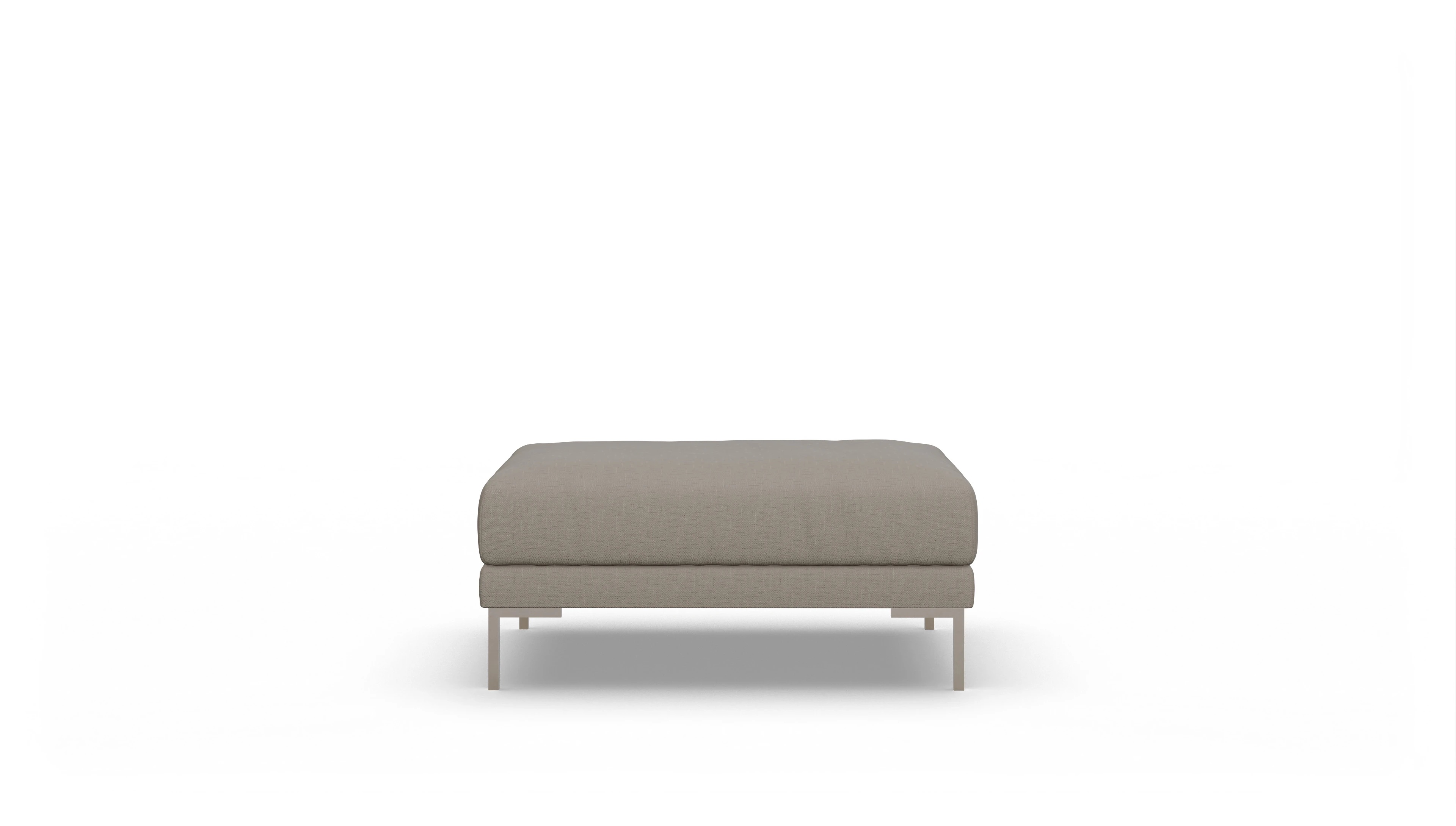 Fußhocker Caria in Stoff Ansicht des Produktes Caria Hocker in Stoff