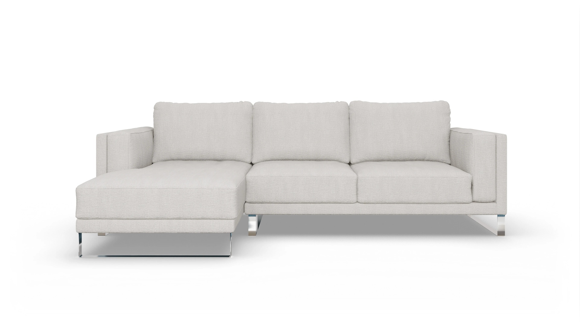Ansicht des Produktes Cala Sofa mit Rec links in Stoff weiß