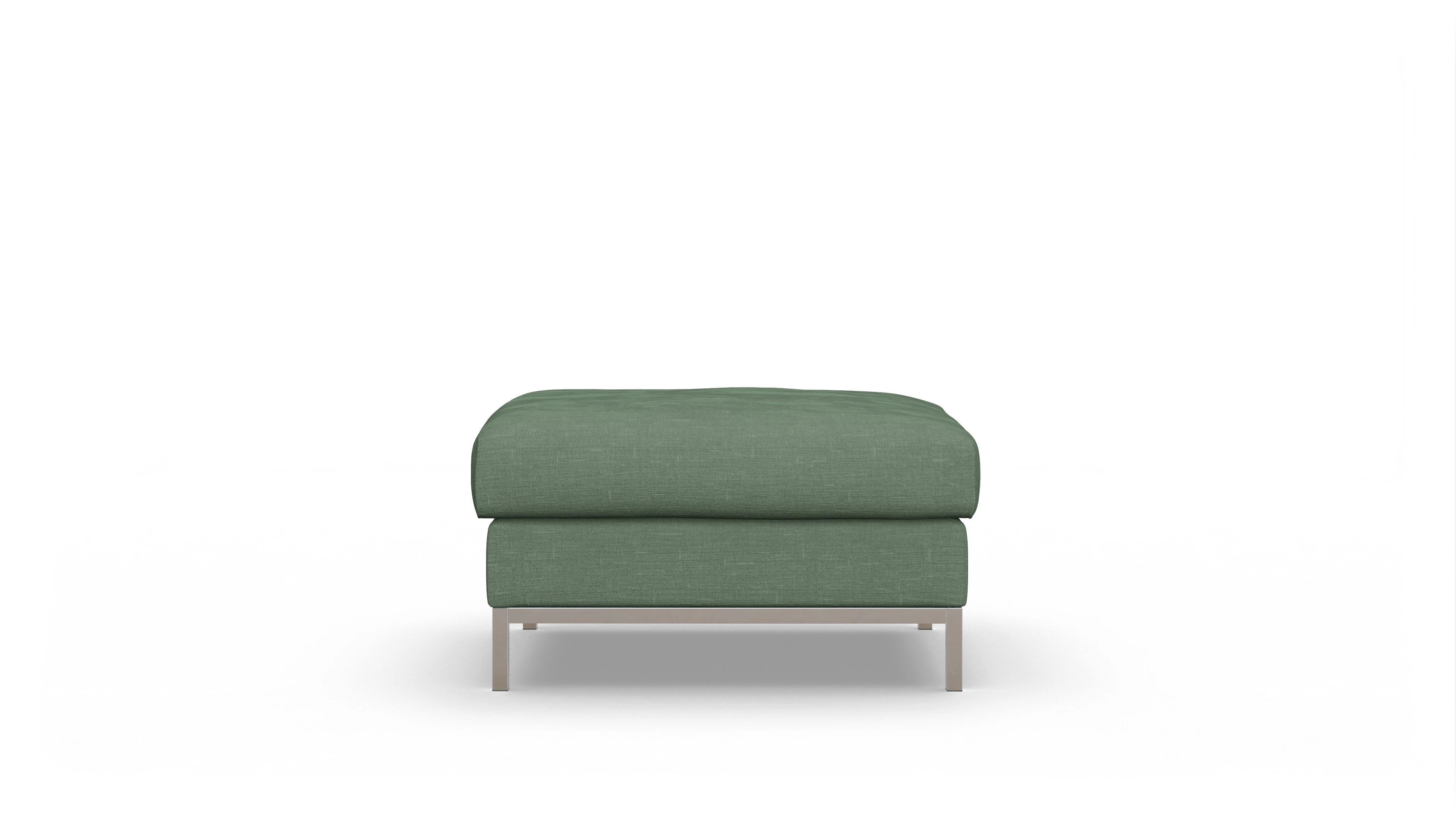 Designer-Hocker Paglia Ansicht des Produktes Paglia Hocker in Stoff grün