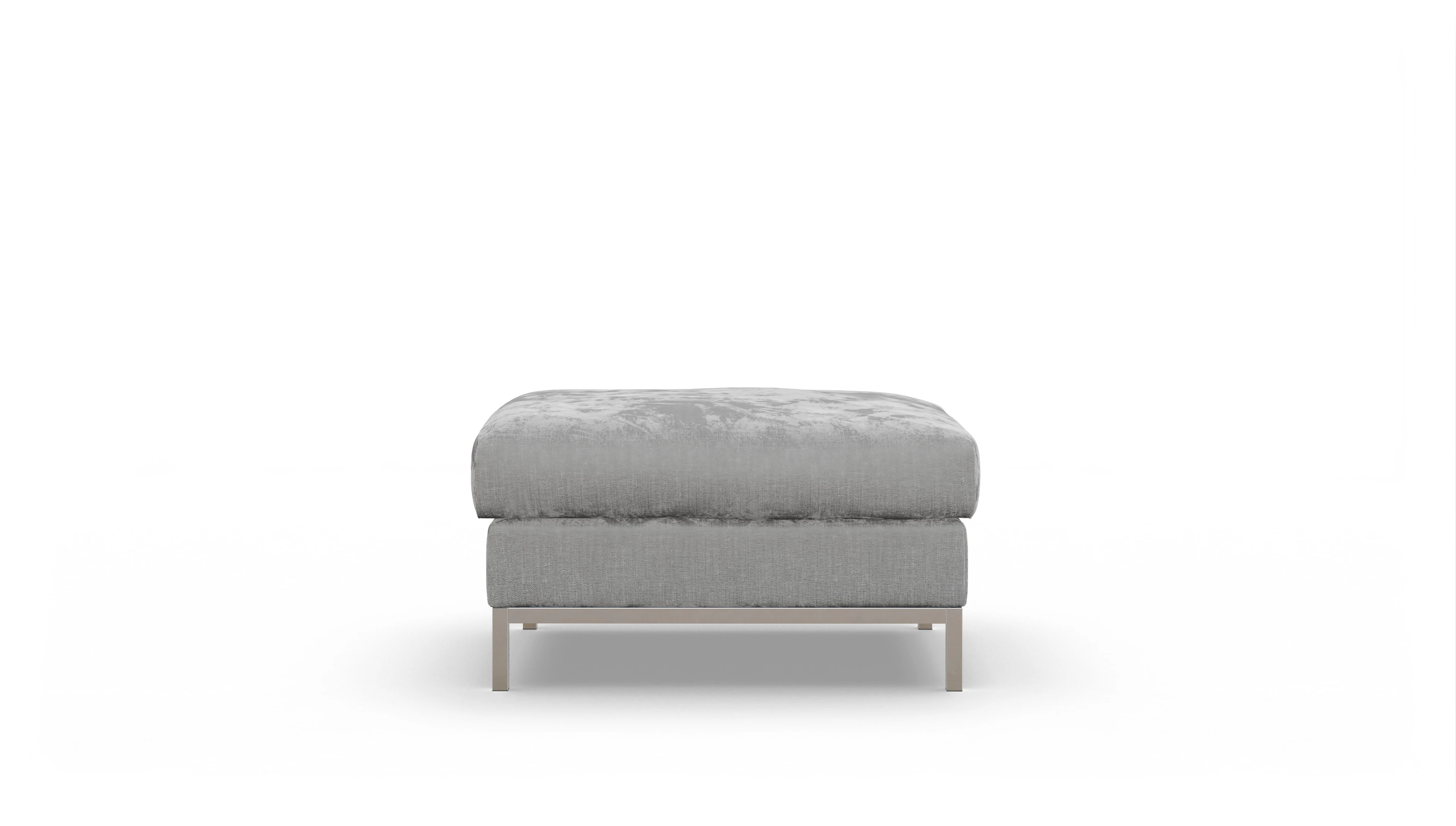 Designer-Hocker Paglia Ansicht des Produktes Paglia Hocker in Stoff grau