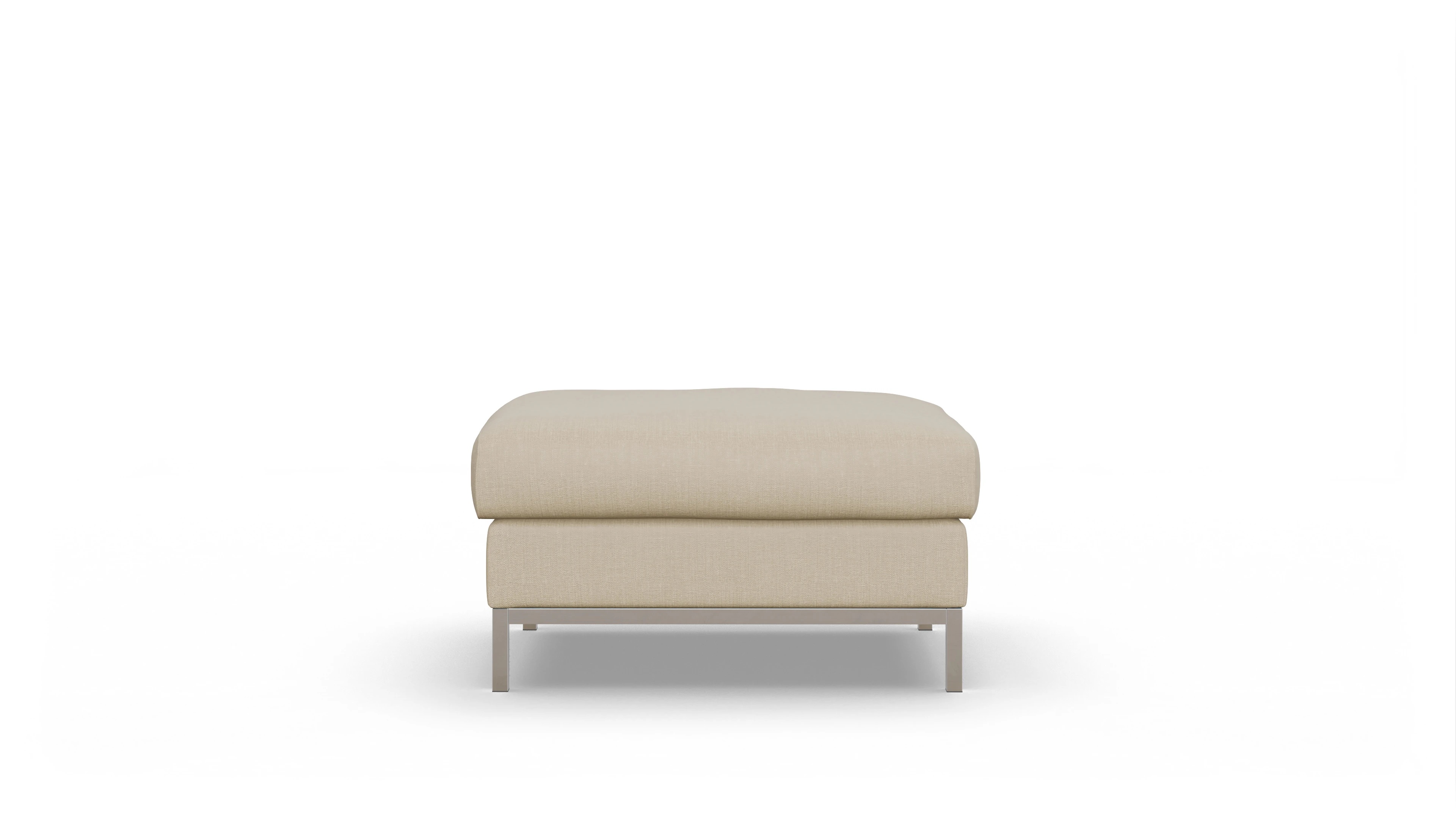 Designer-Hocker Paglia Ansicht des Produktes Paglia Hocker in Stoff beige