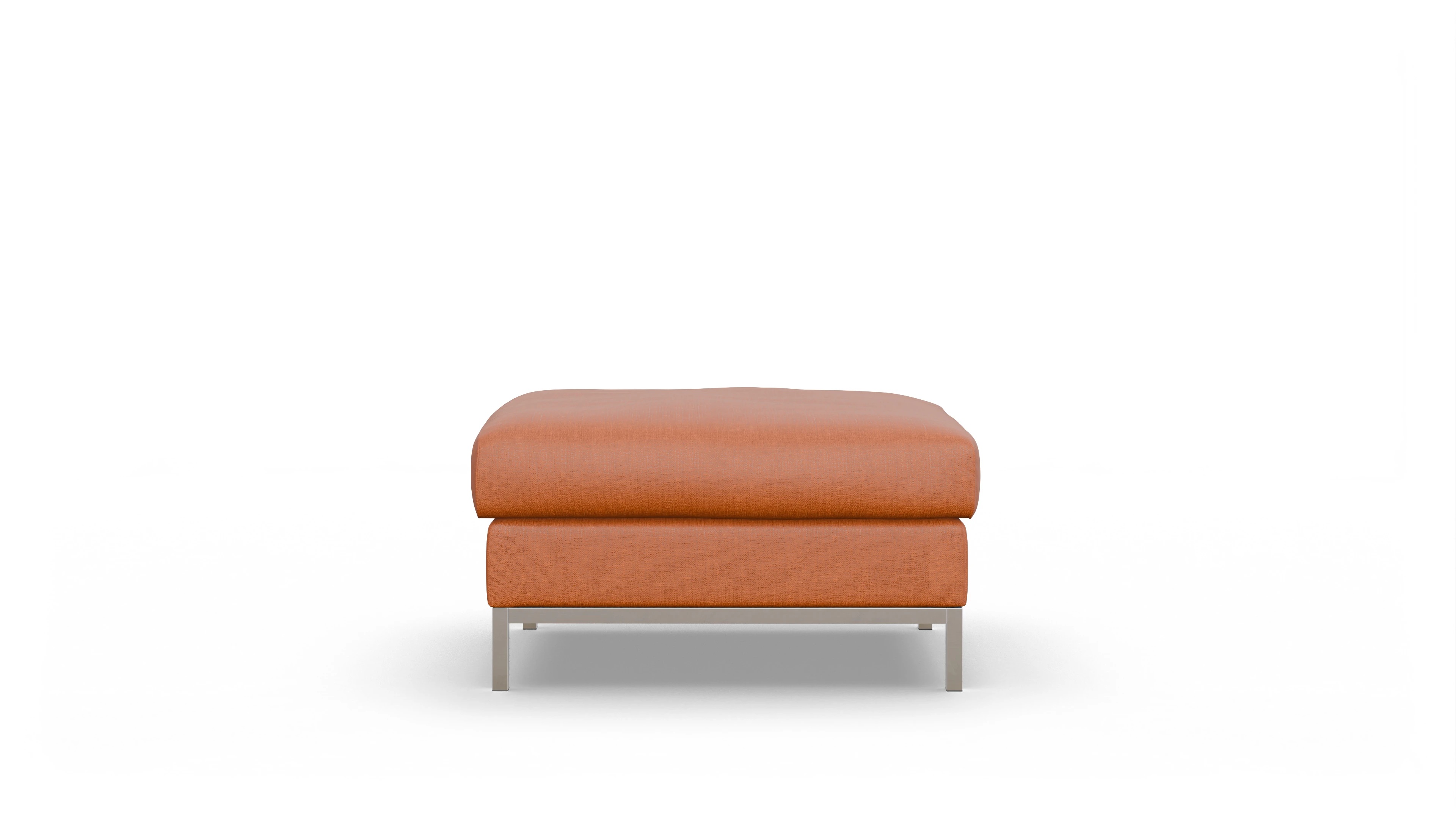 Ansicht des Produktes Paglia Hocker in Stoff orange