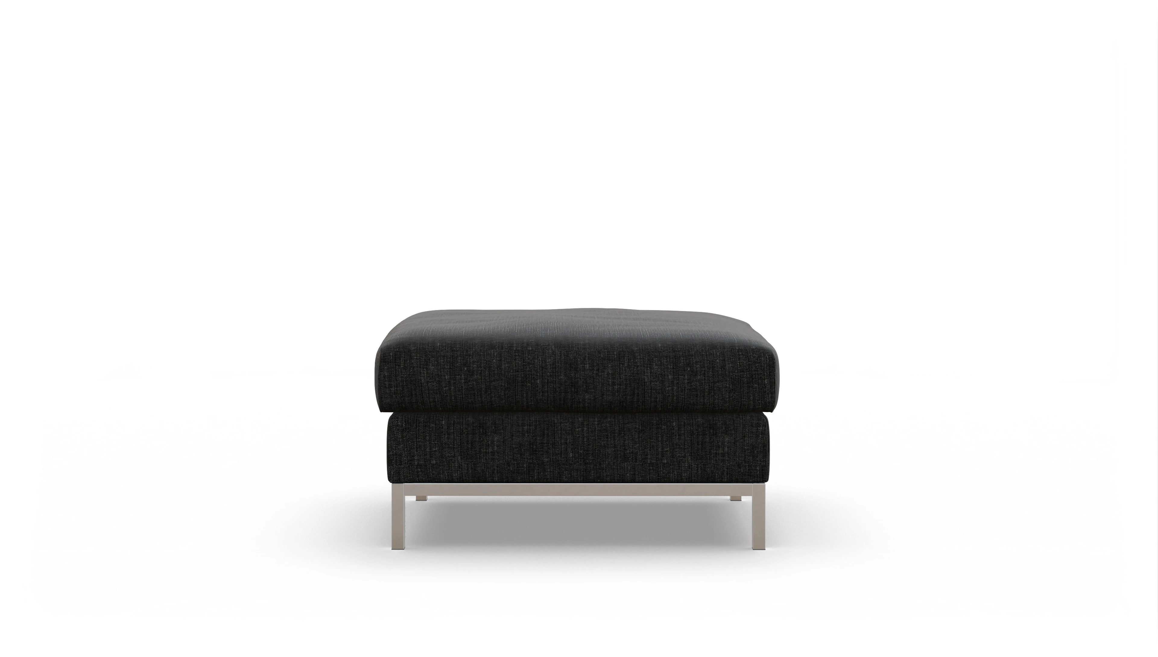 Designer-Hocker Paglia Ansicht des Produktes Paglia Hocker in Stoff schwarz