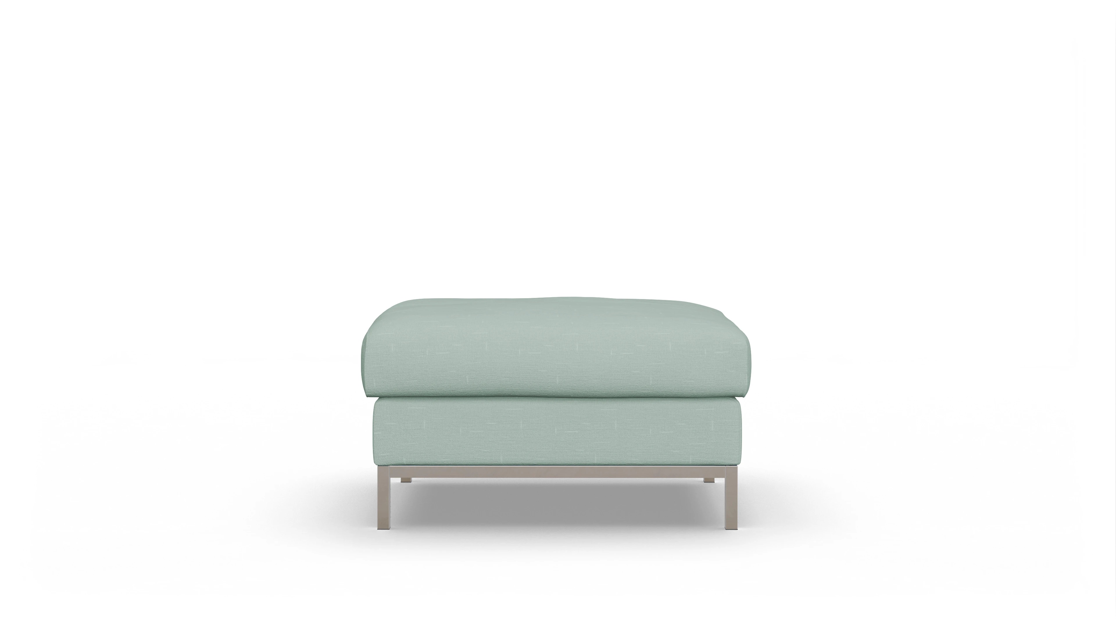Designer-Hocker Paglia Ansicht des Produktes Paglia Hocker in Stoff grün