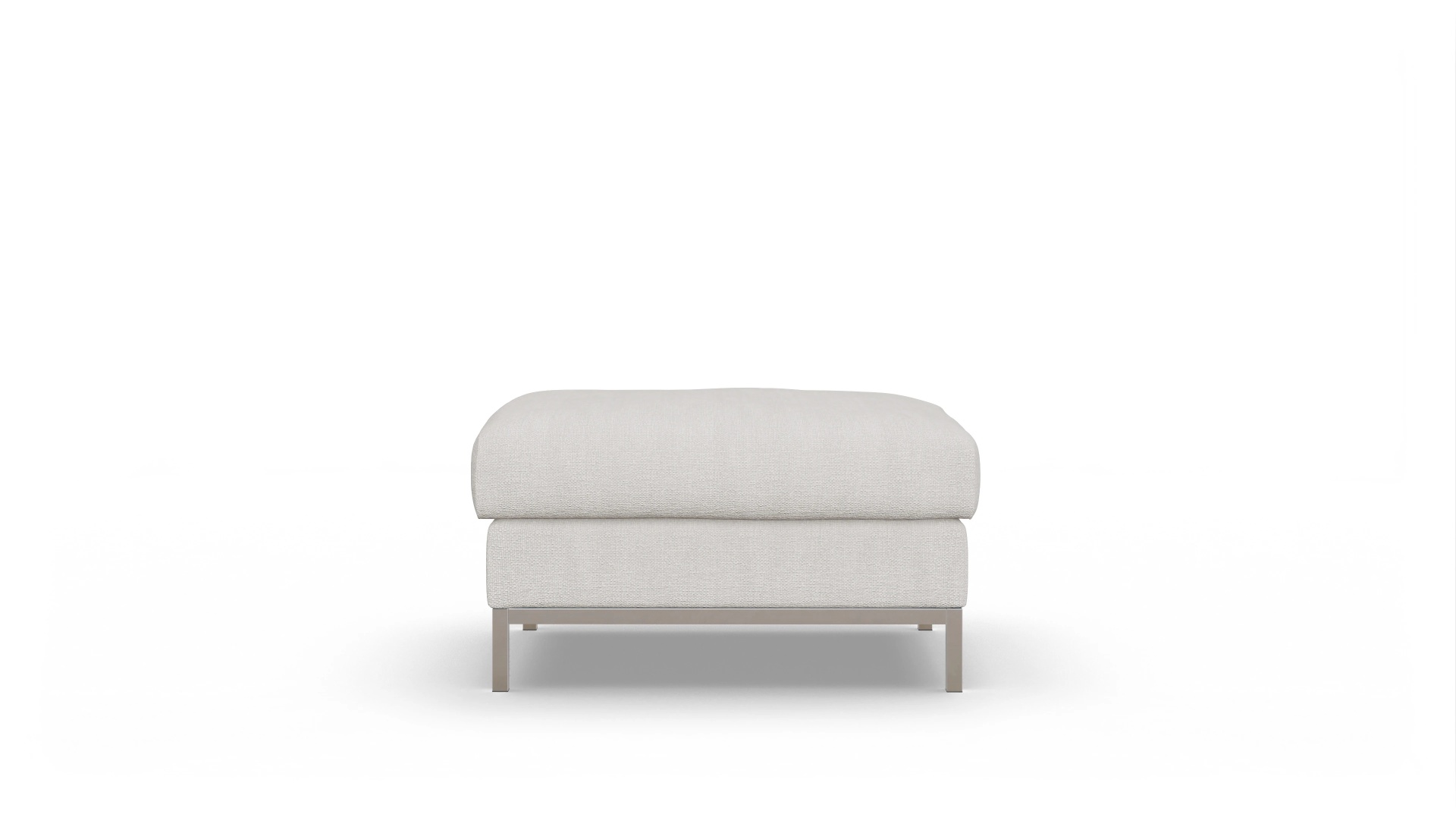 Designer-Hocker Paglia Ansicht des Produktes Paglia Hocker in Stoff weiß