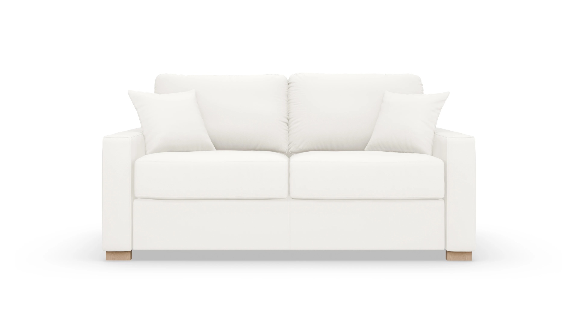 Leder-Schlafsofa Christensen Ansicht des Produktes Christensen in Leder weiß