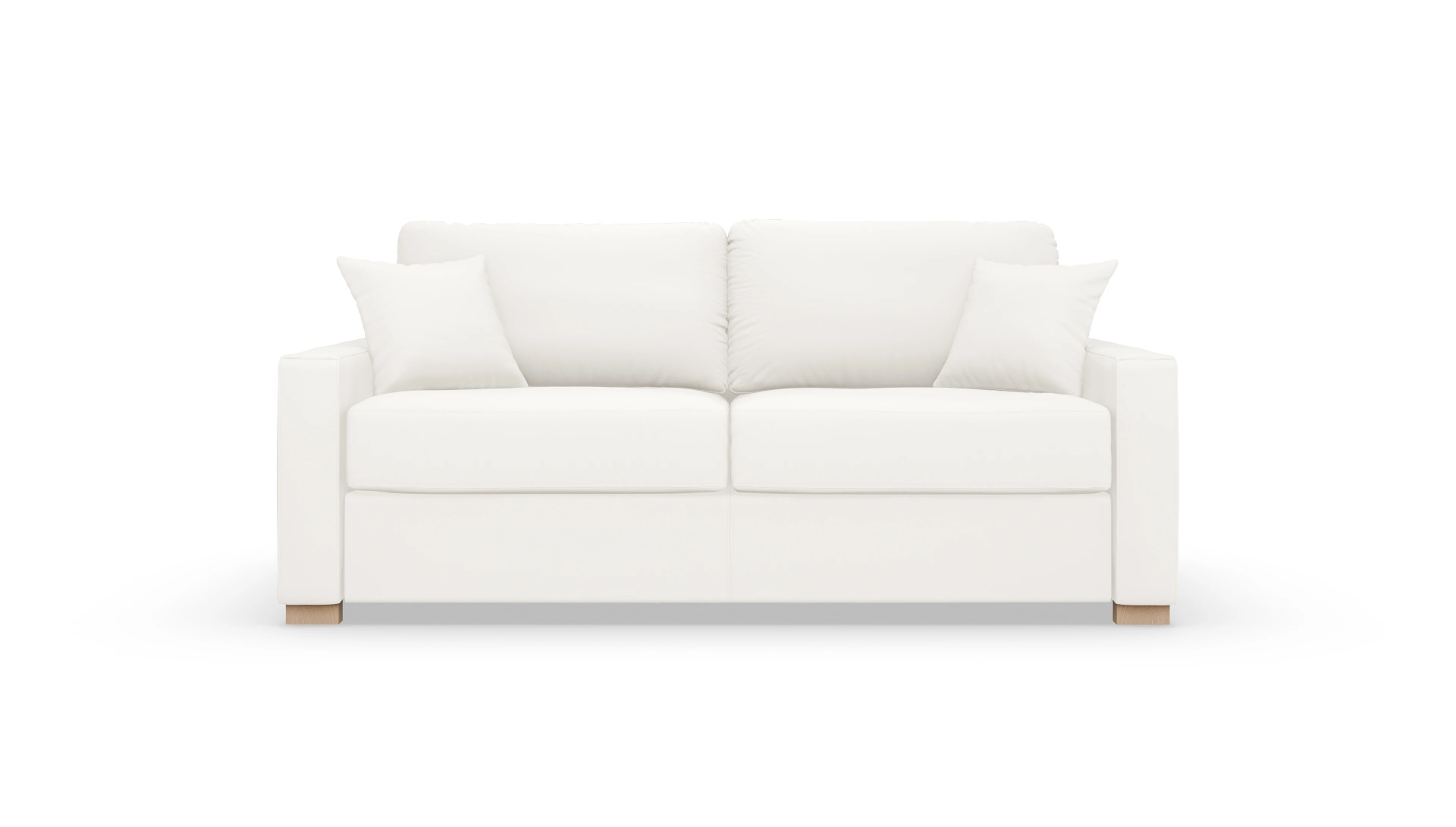 Leder-Schlafsofa Christensen Ansicht des Produktes Christensen in Leder weiß