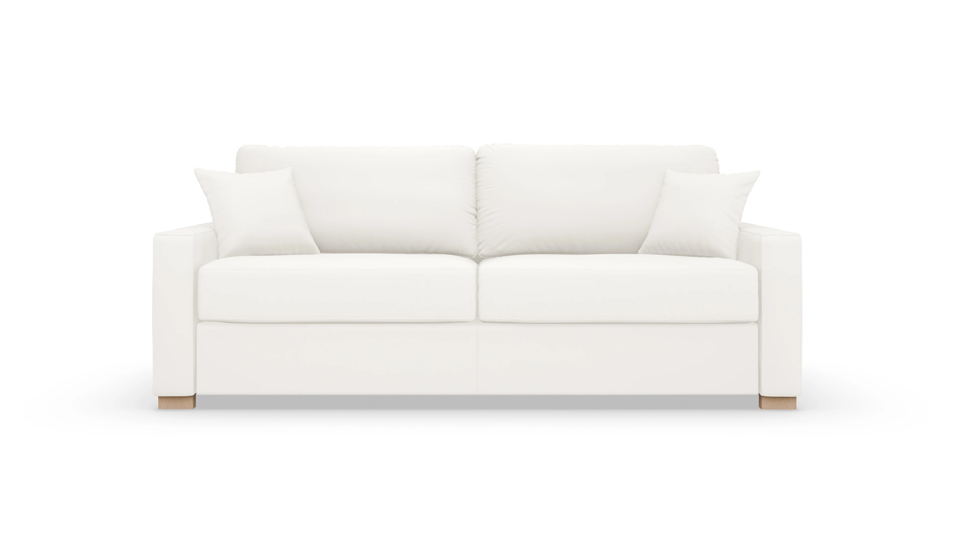 Leder-Schlafsofa Christensen Ansicht des Produktes Christensen in Leder weiß
