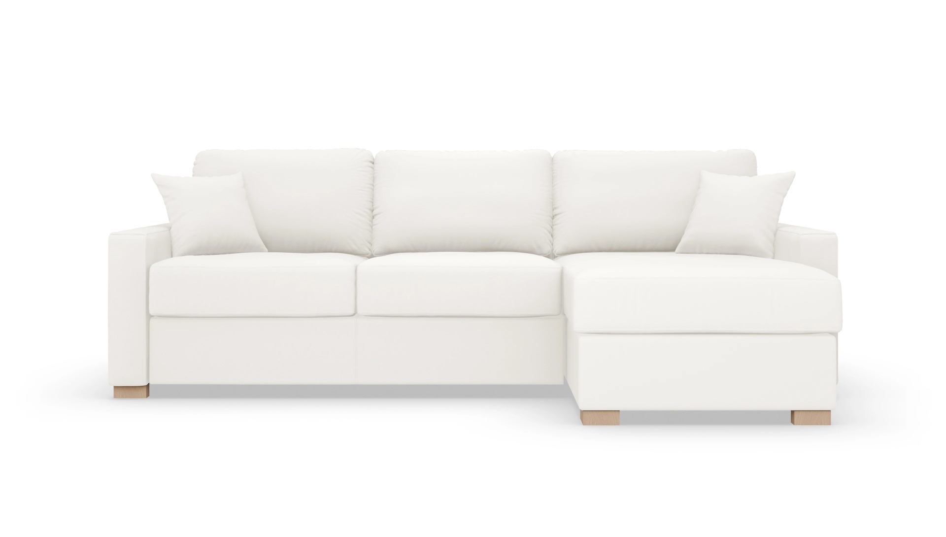 Leder-Schlafsofa Christensen Ansicht des Produktes Christensen in Leder weiß