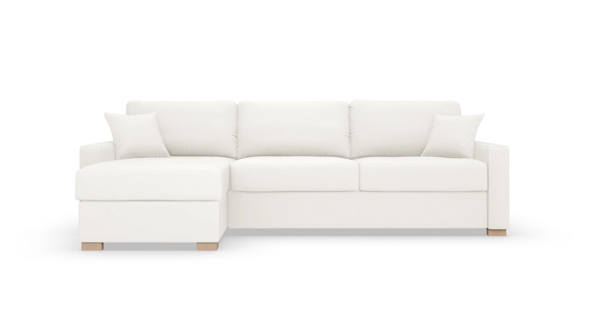 Leder-Schlafsofa Christensen Ansicht des Produktes Christensen in Leder weiß