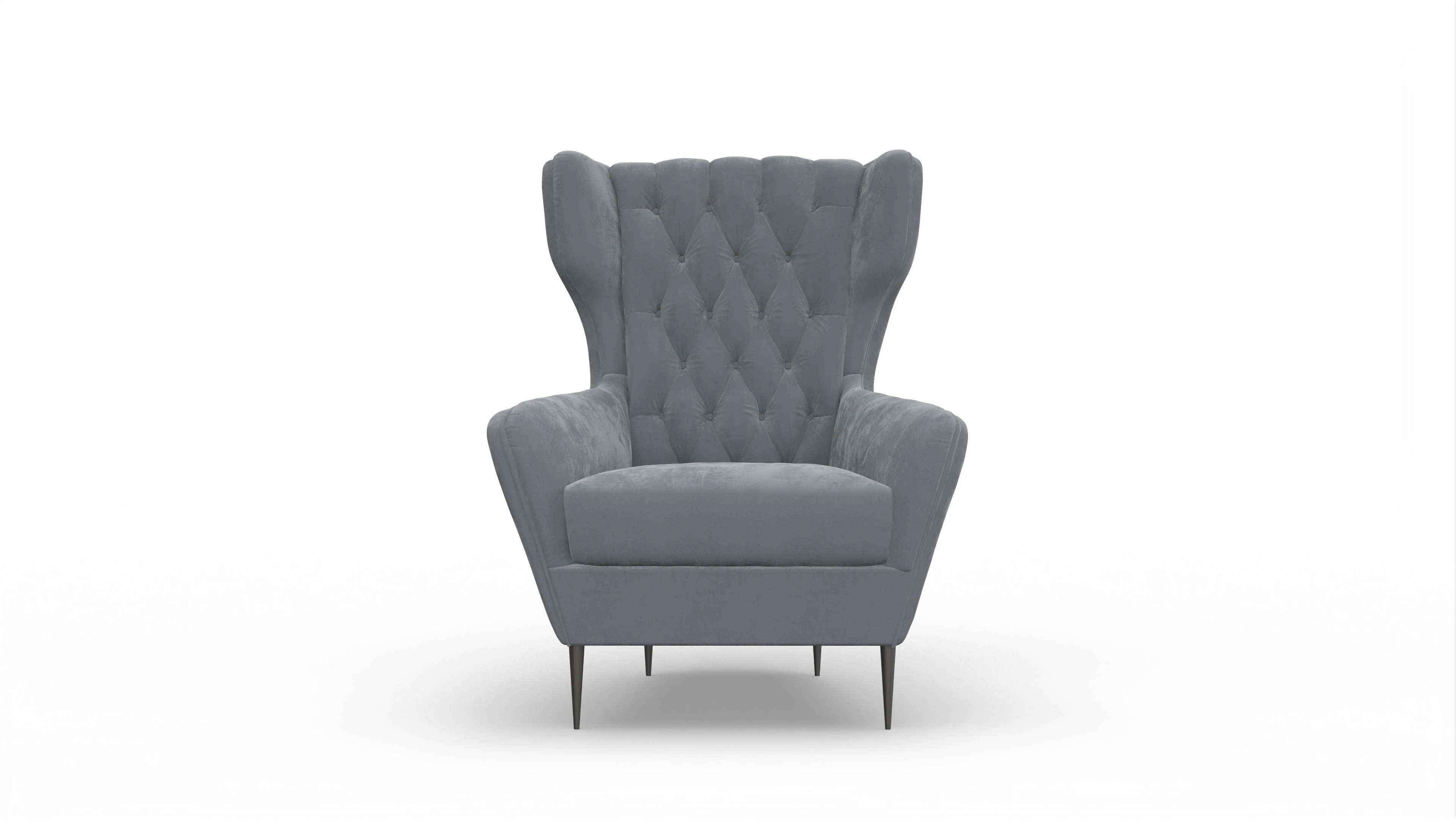 Ansicht des Produktes Neo Sessel in Samt grau