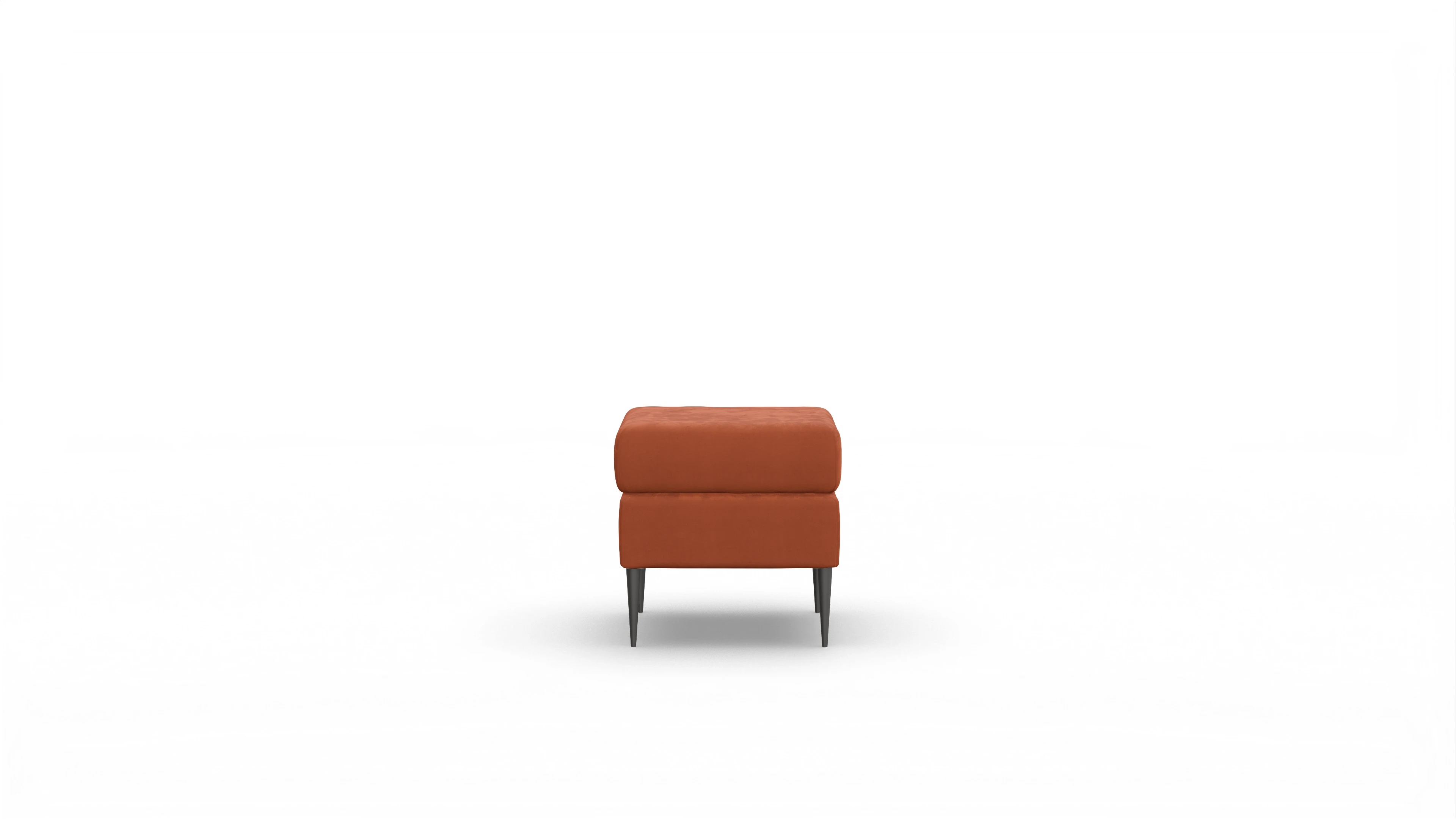 Ansicht des Produktes Neo Hocker in Samt orange