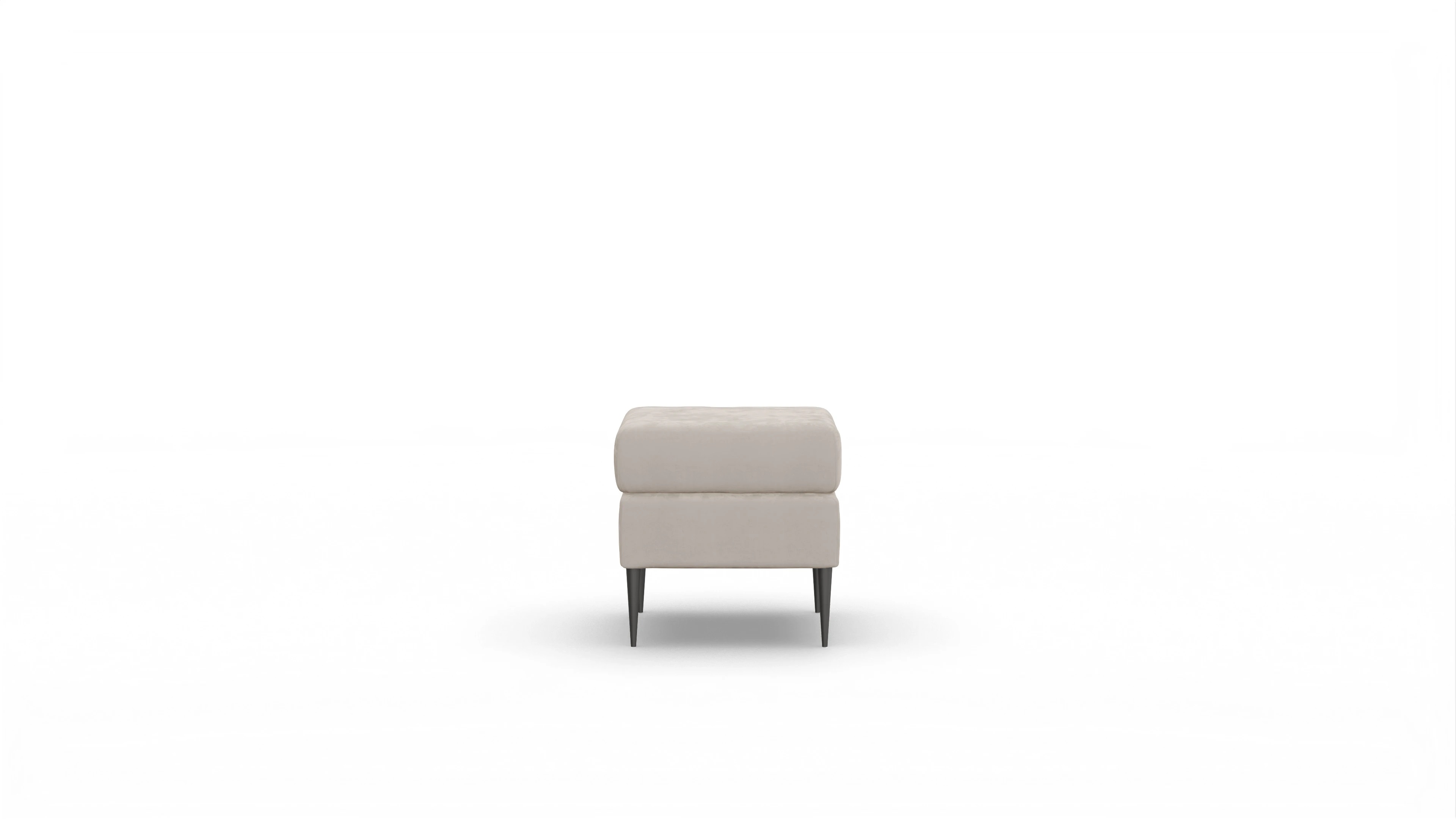 Ansicht des Produktes Neo Hocker in Samt grau