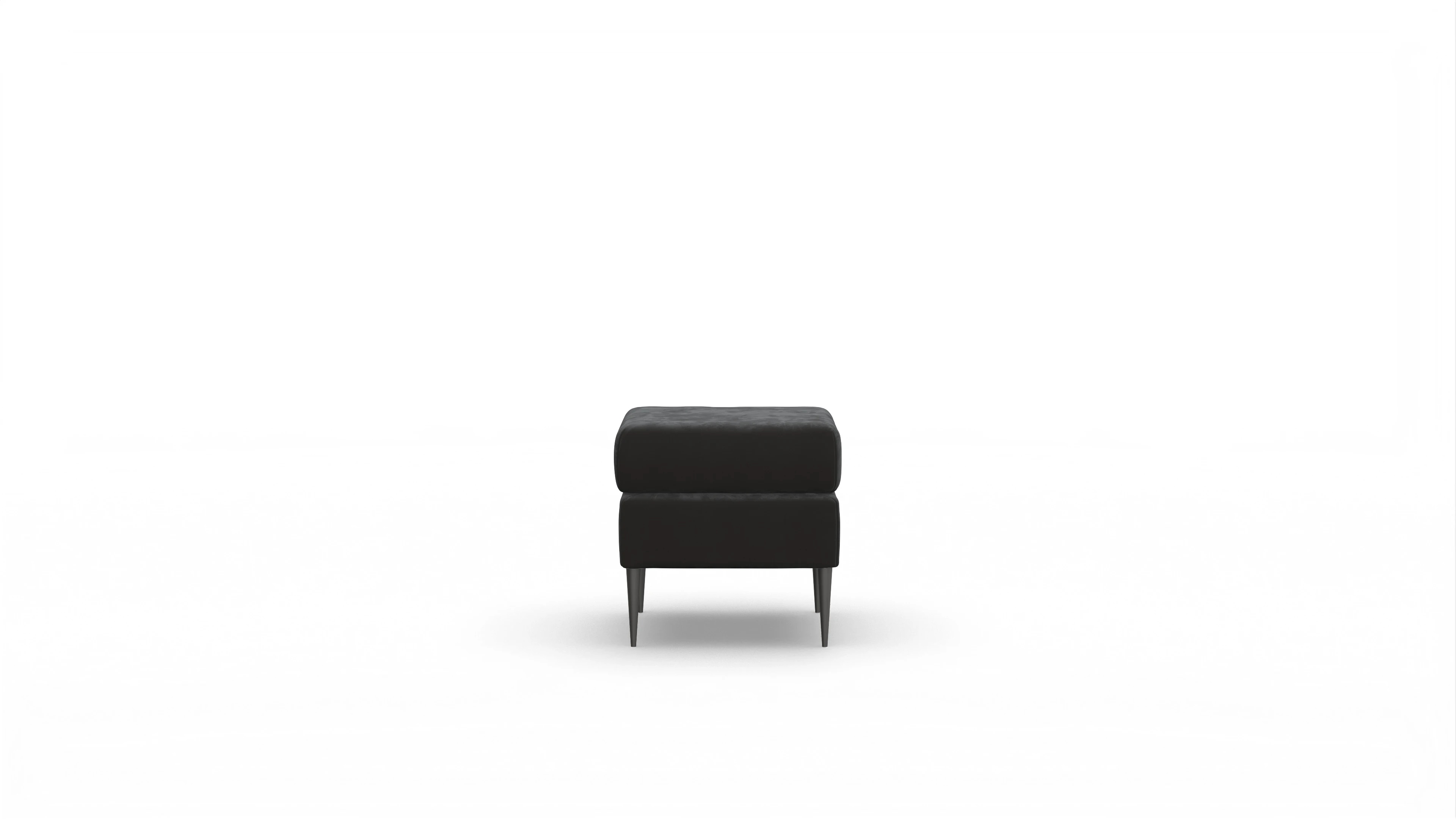 Ansicht des Produktes Neo Hocker in Samt grau