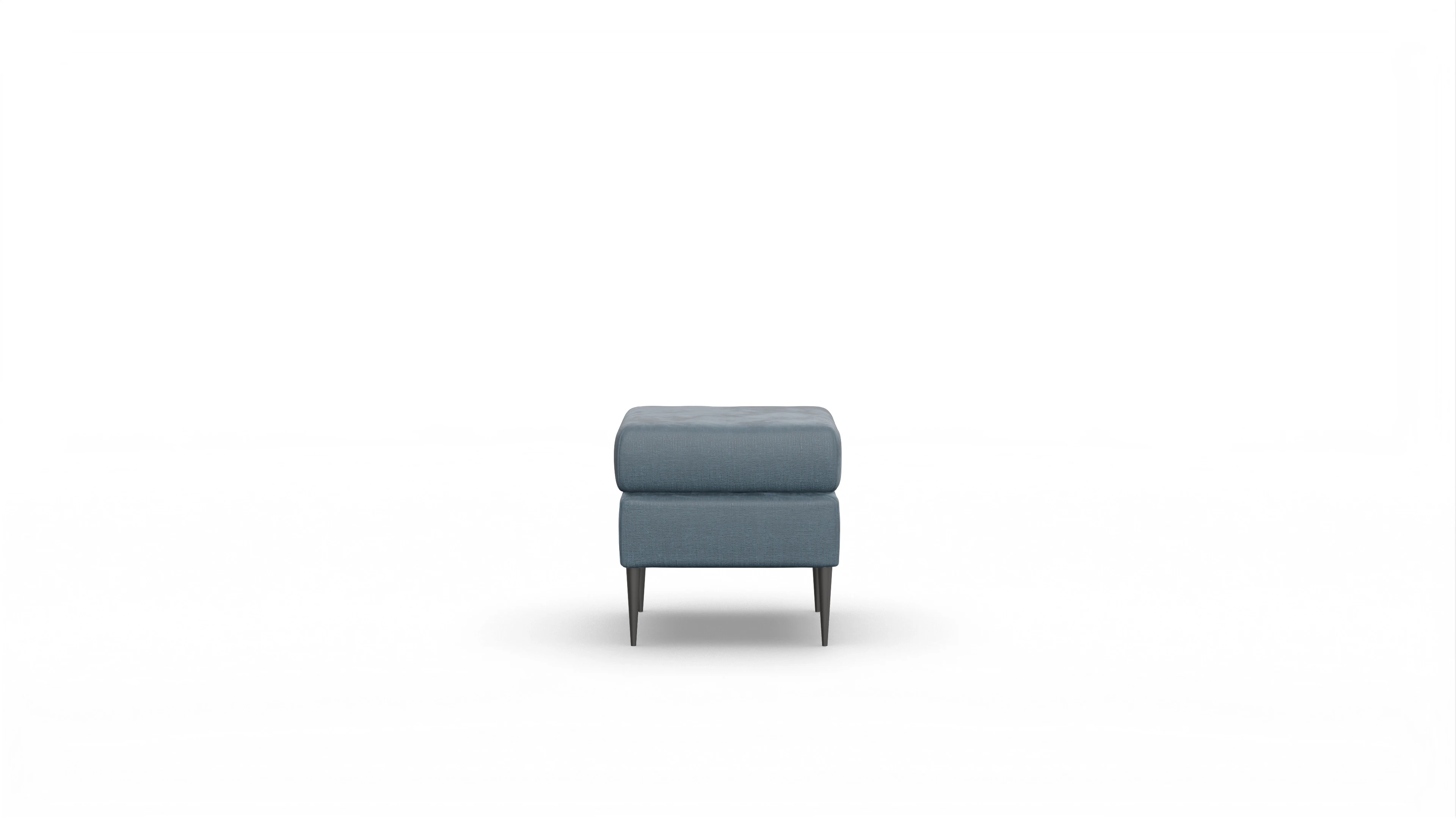 Ansicht des Produktes Neo Hocker in Stoff blau