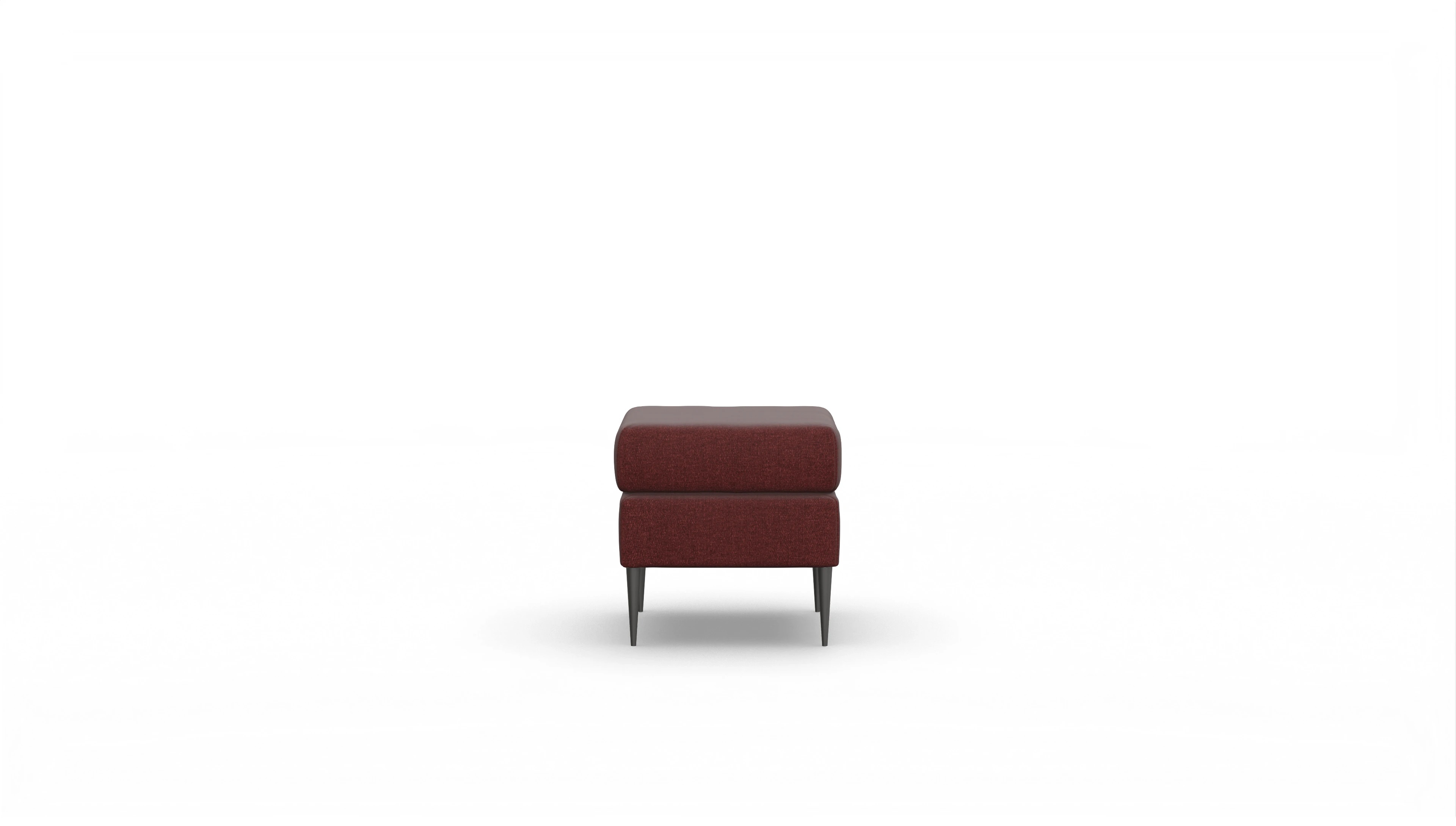 Ansicht des Produktes Neo Hocker in Stoff rot