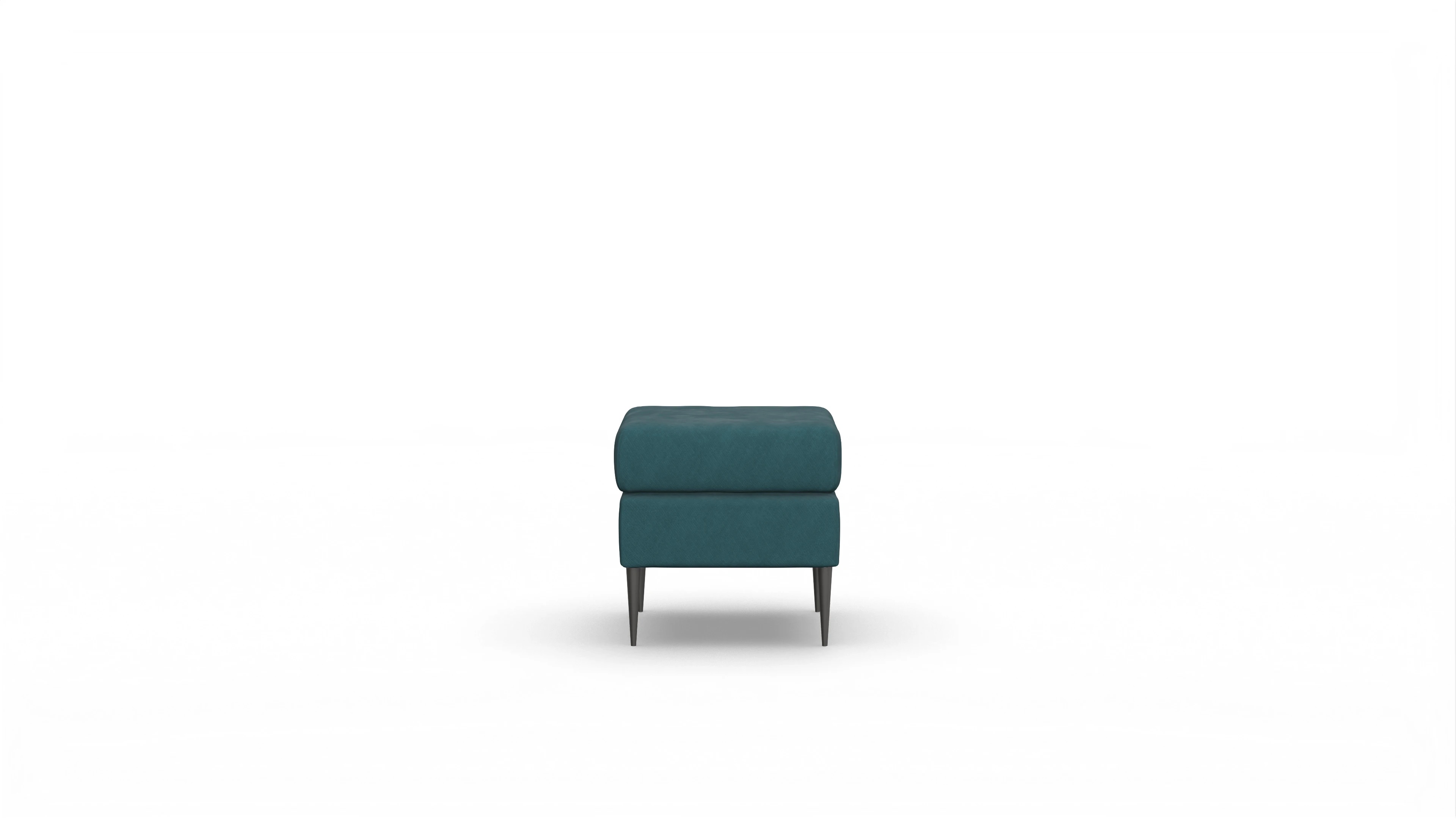 Ansicht des Produktes Neo Hocker in Stoff blau