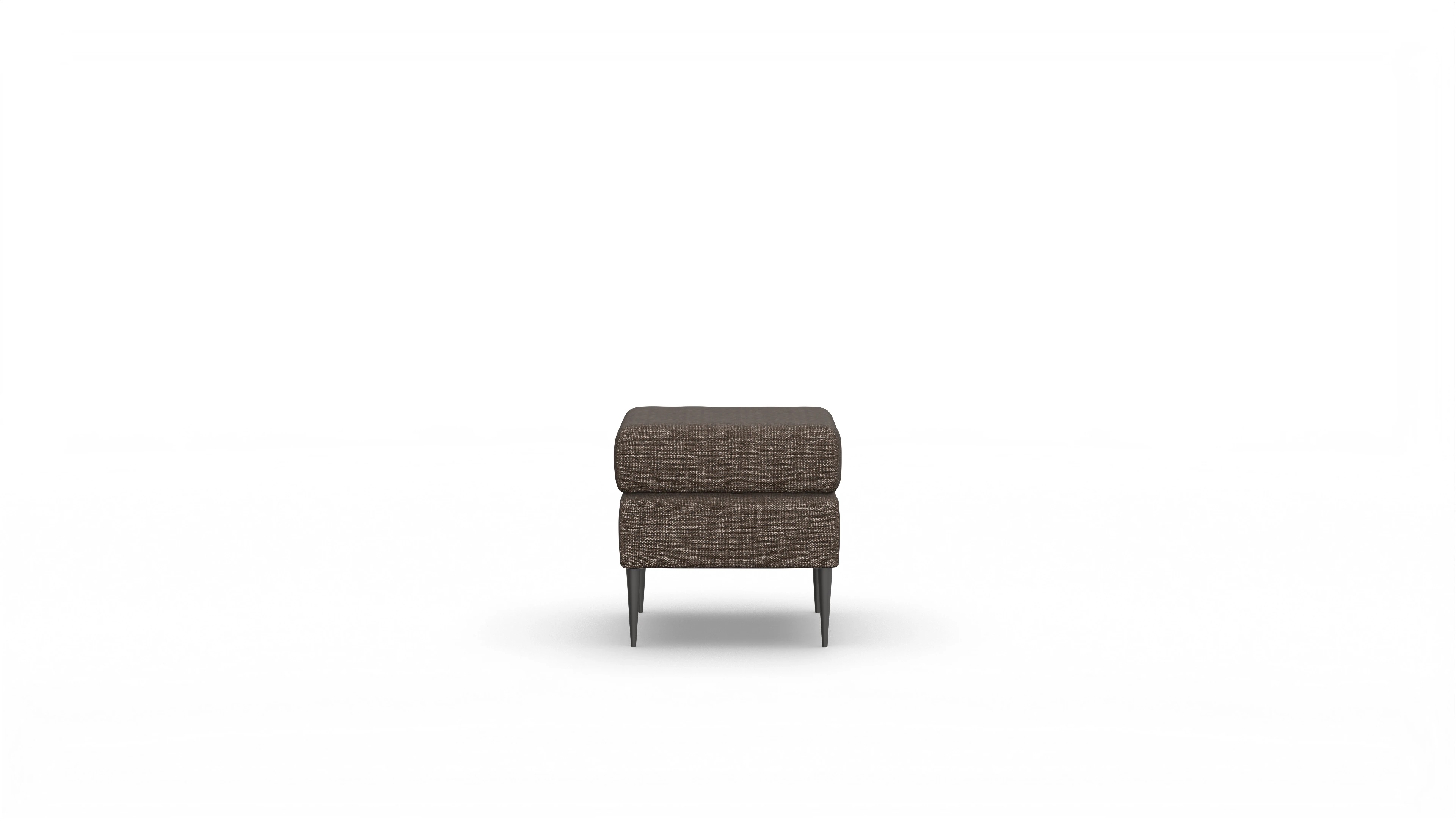 Ansicht des Produktes Neo Hocker in Stoff braun