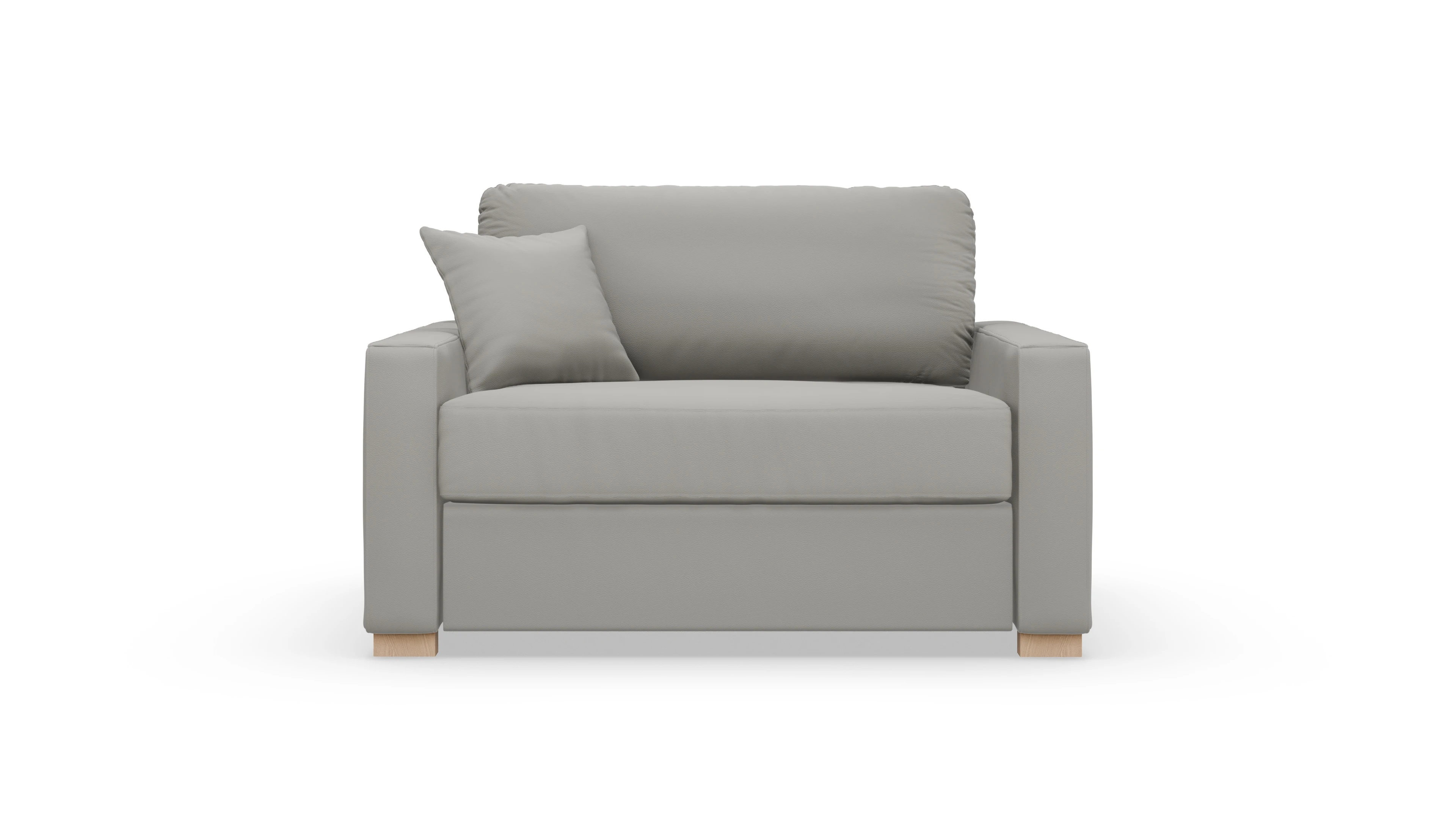 Ansicht des Produktes Christensen Sessel in Leder grau