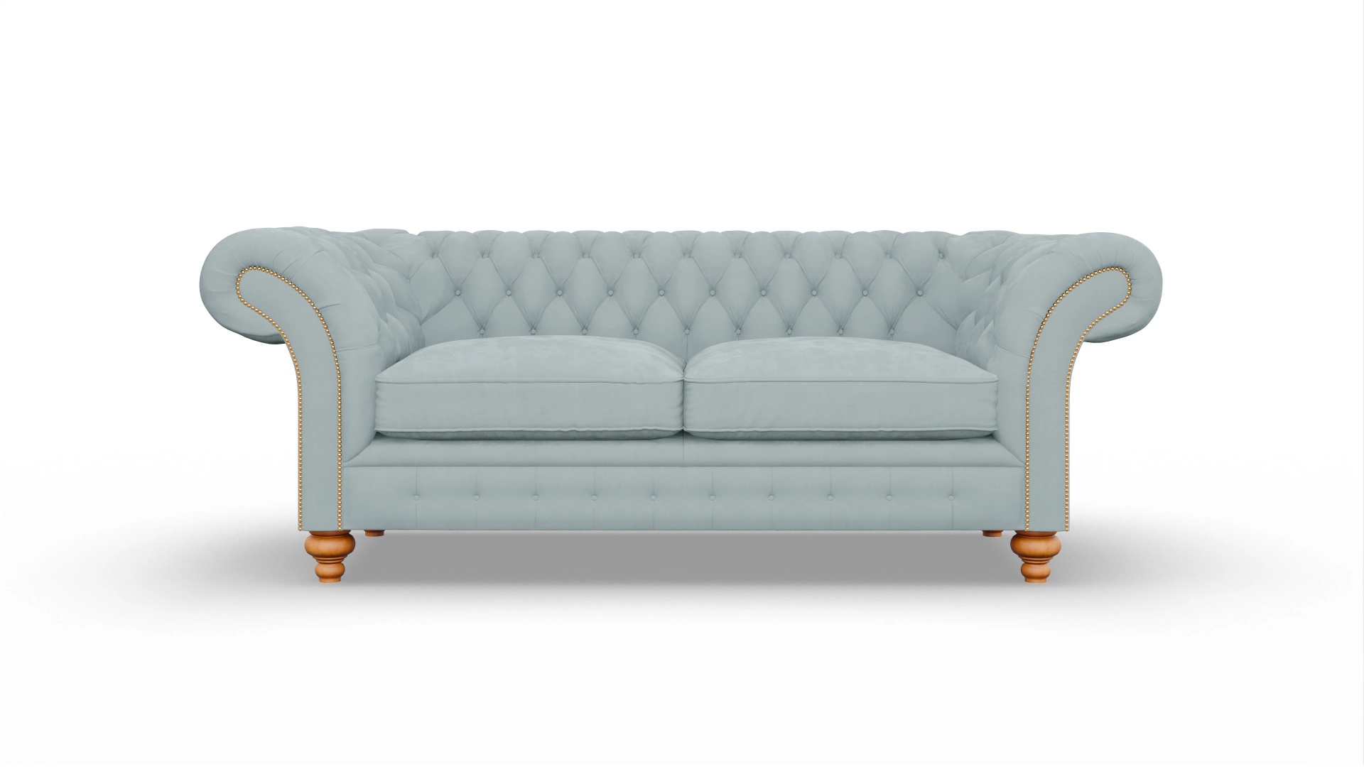 Ansicht des Produktes Knightsbridge 3-Sitzer in Samt blau