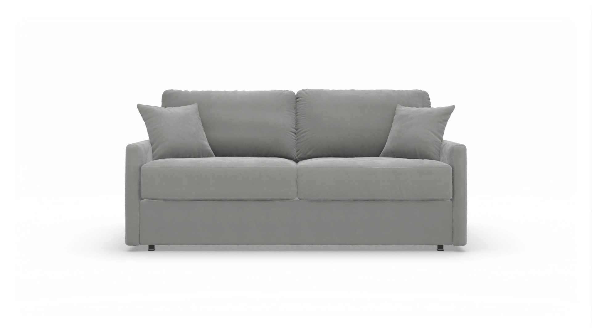Schlafsofa Karlstad Ansicht des Produktes Karlstad 3-Sitzer in Samt grau
