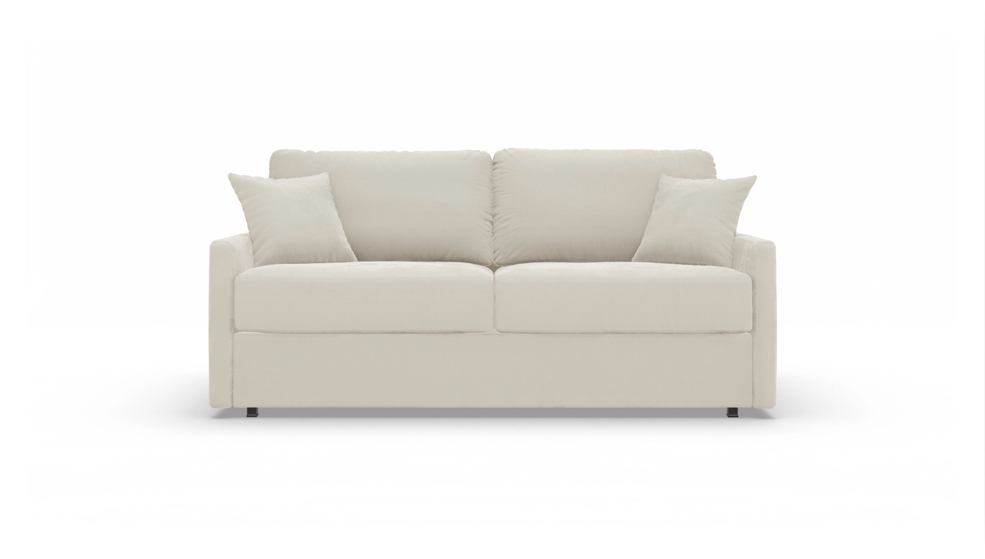 Schlafsofa Karlstad Ansicht des Produktes Karlstad 3-Sitzer in Cord weiß