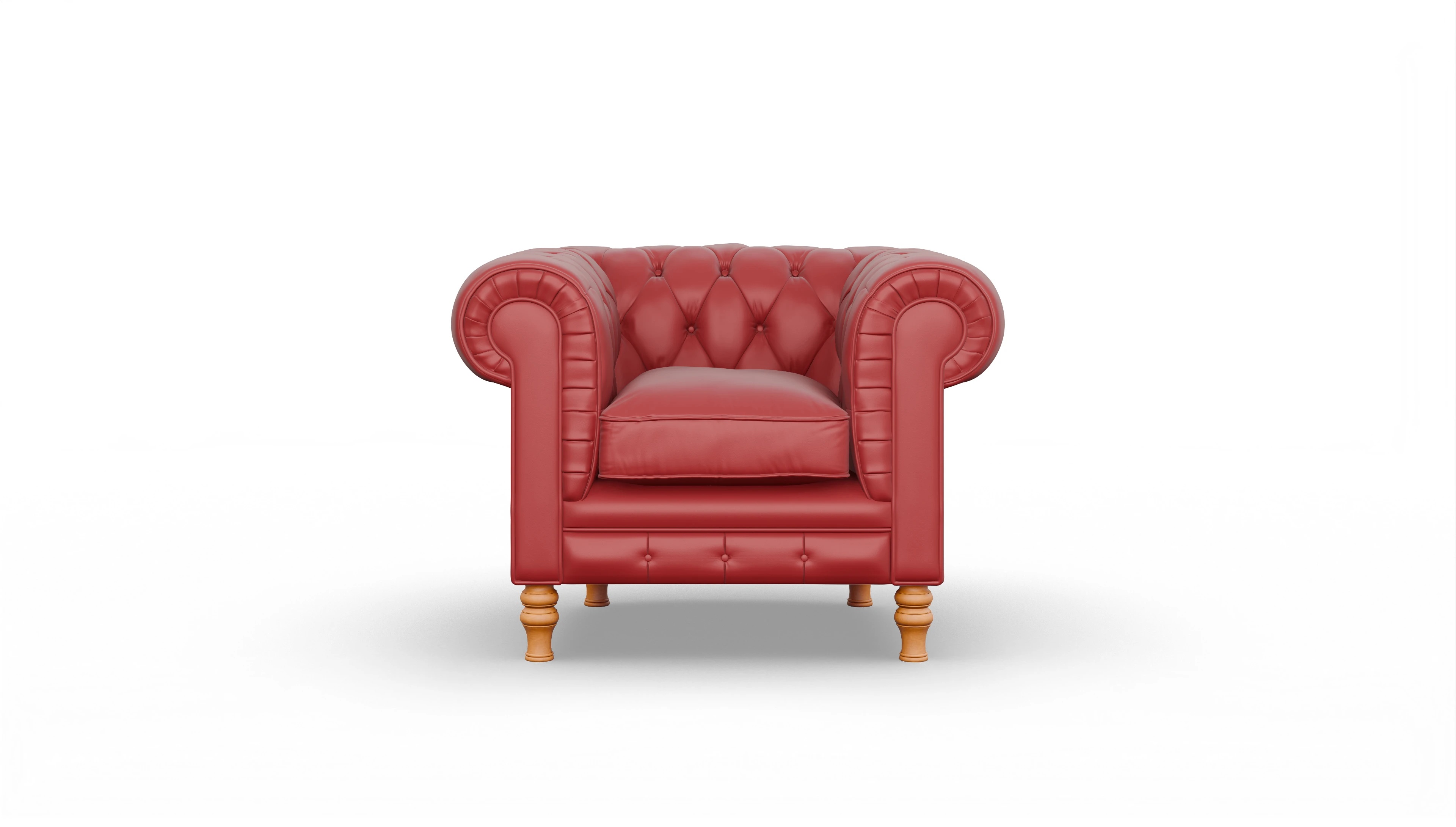 Ansicht des Produktes Countess Sessel in Leder rot