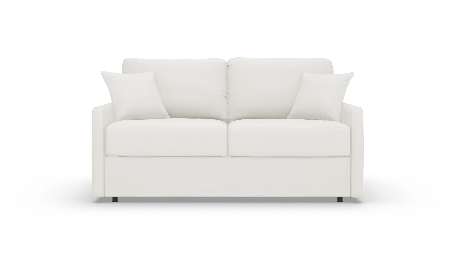 Leder-Schlafsofa Karlstad Ansicht des Produktes Karlstad 2-Sitzer in Leder weiß