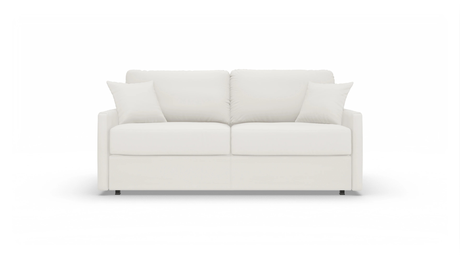 Leder-Schlafsofa Karlstad Ansicht des Produktes Karlstad 3-Sitzer in Leder weiß
