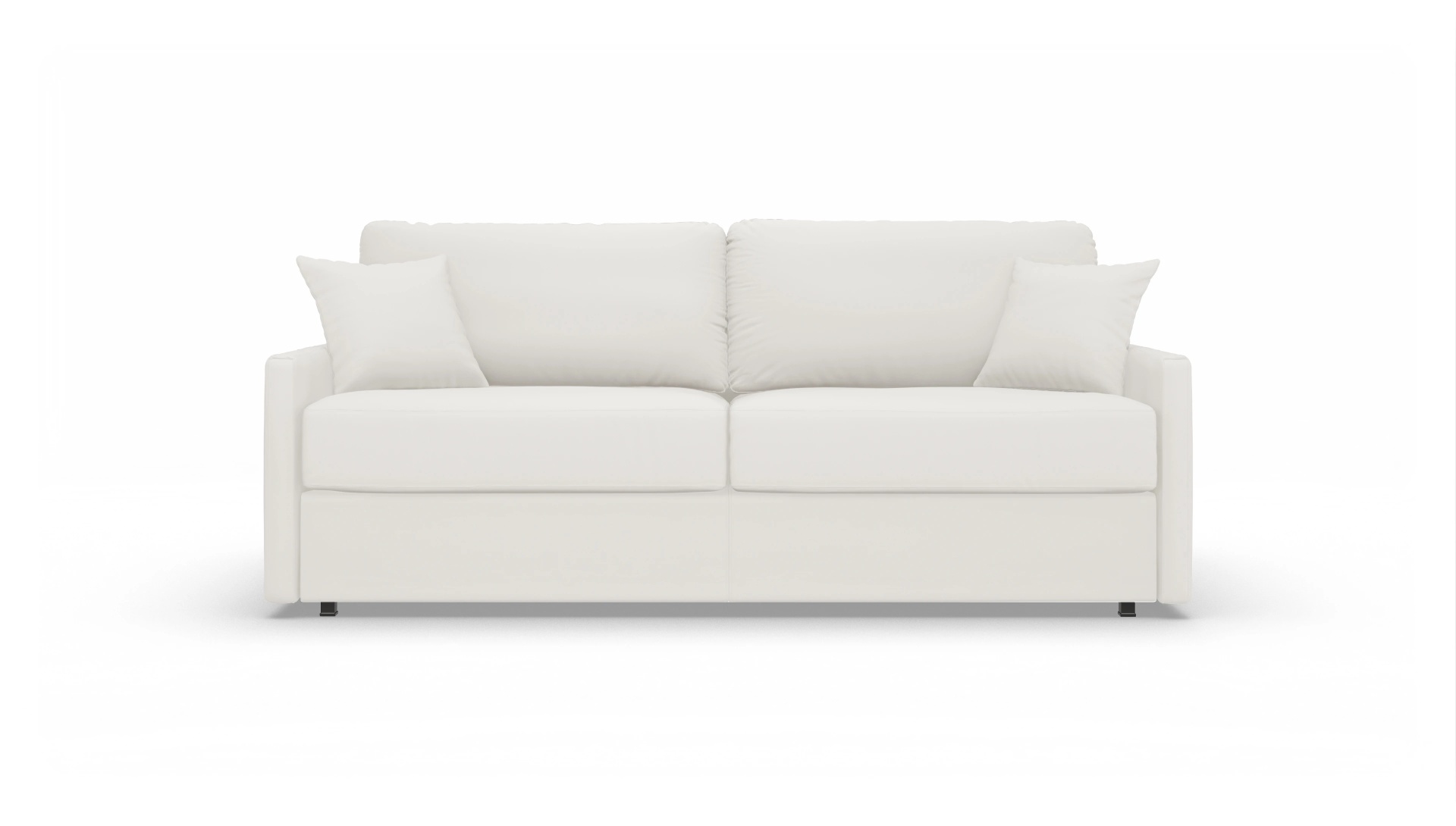 Leder-Schlafsofa Karlstad Ansicht des Produktes Karlstad 4-Sitzer in Leder weiß