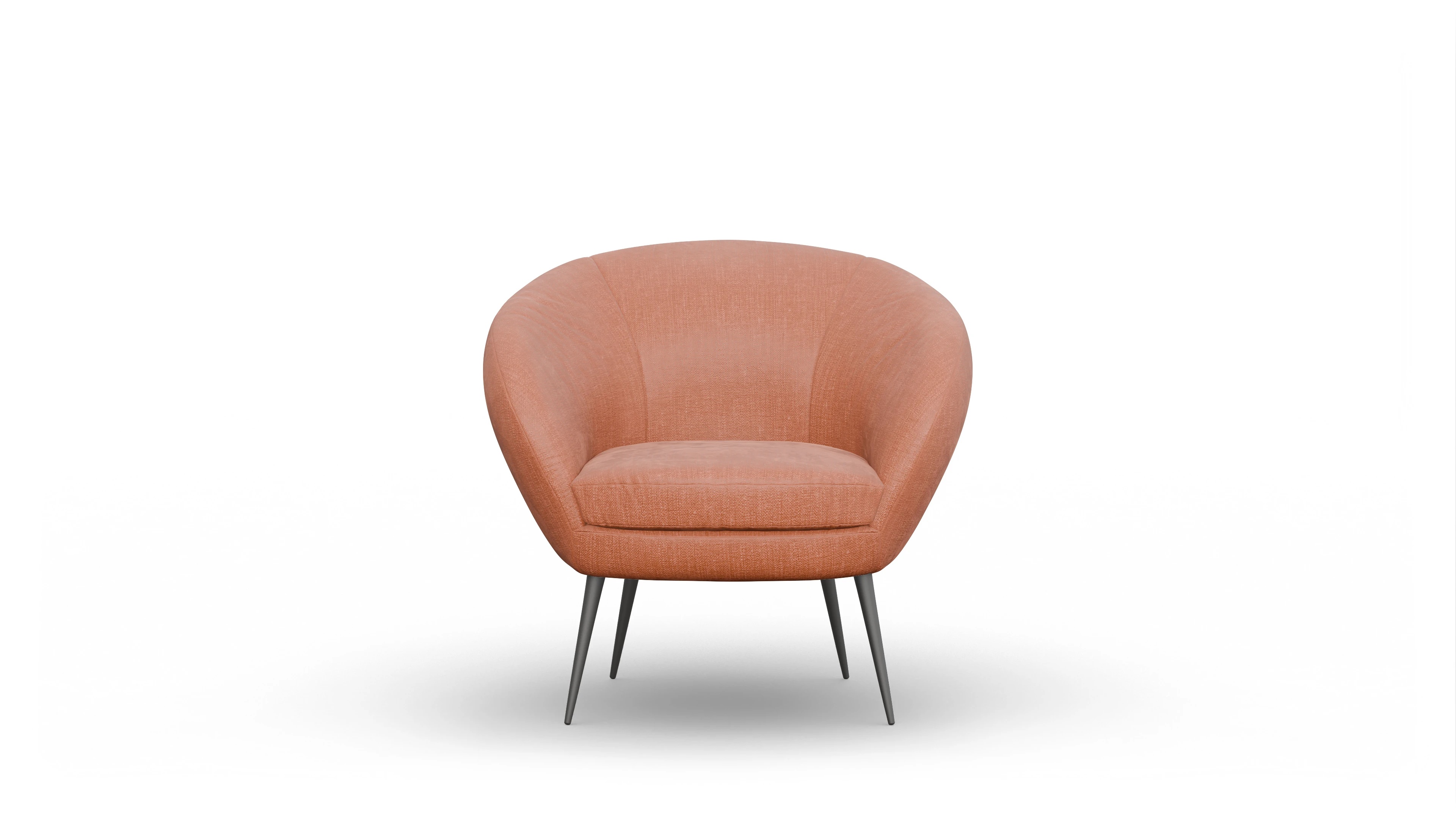 Ansicht des Produktes Noale Sessel in Stoff orange
