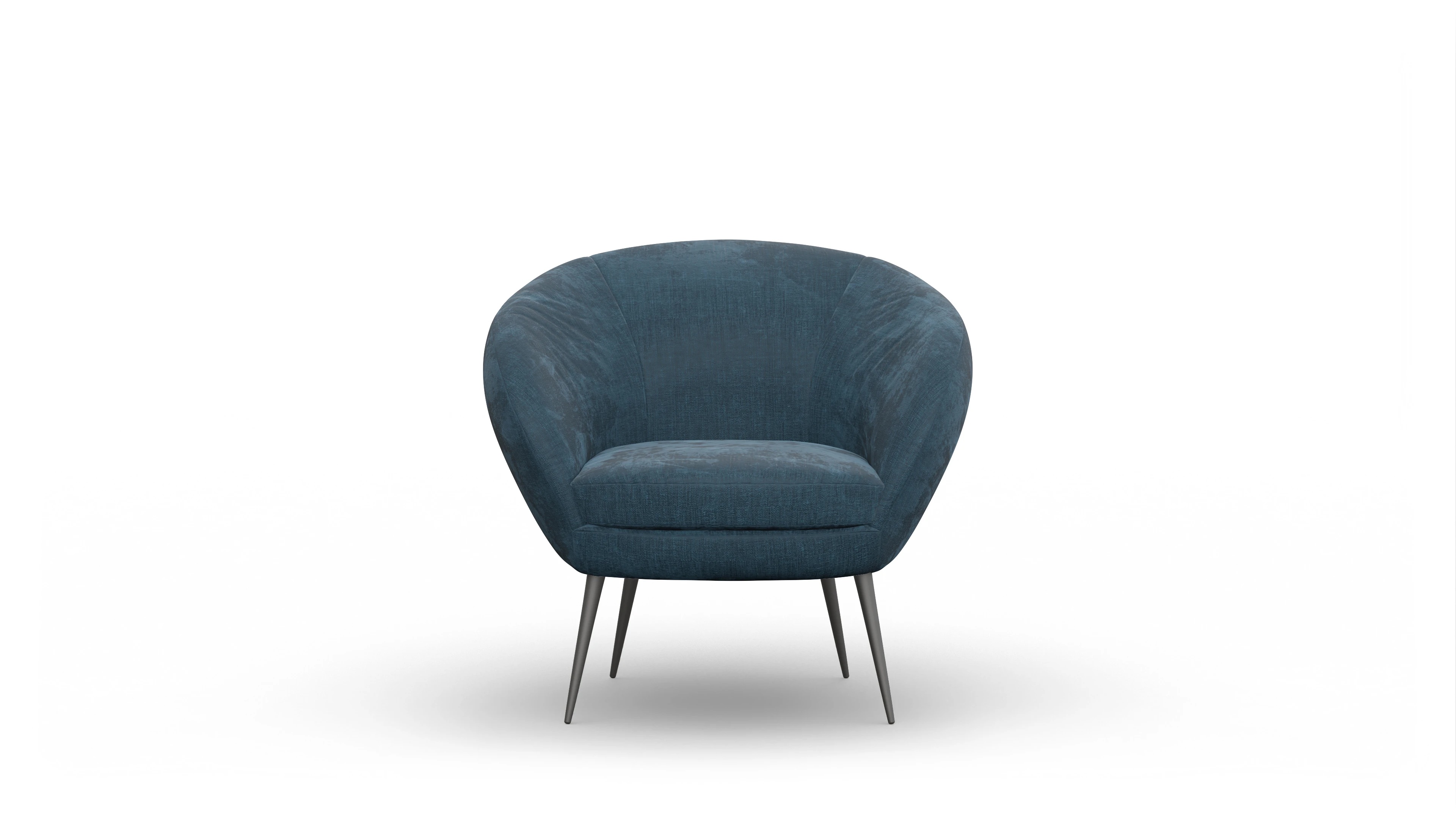 Ansicht des Produktes Noale Sessel in Stoff blau