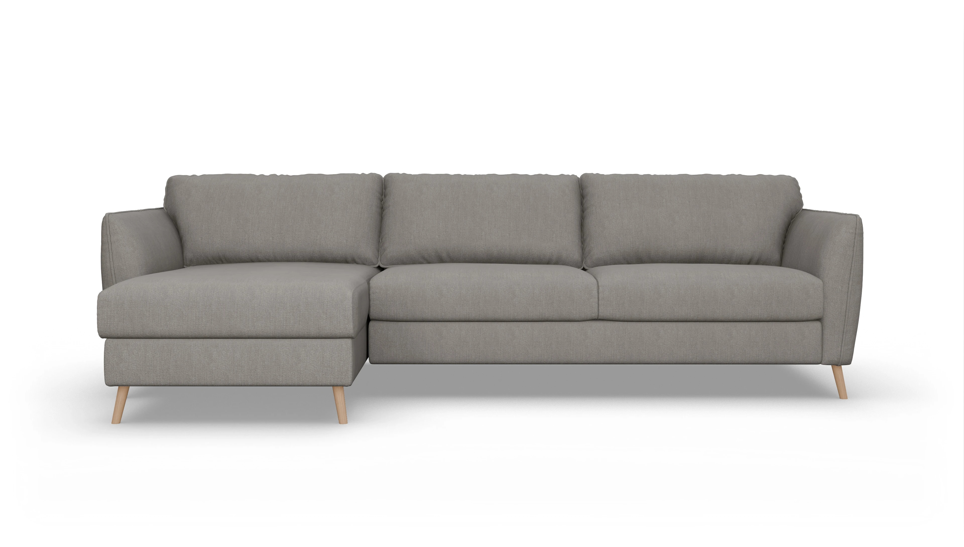 Ansicht des Produktes Eriksen Sofa mit Rec links in Stoff beige