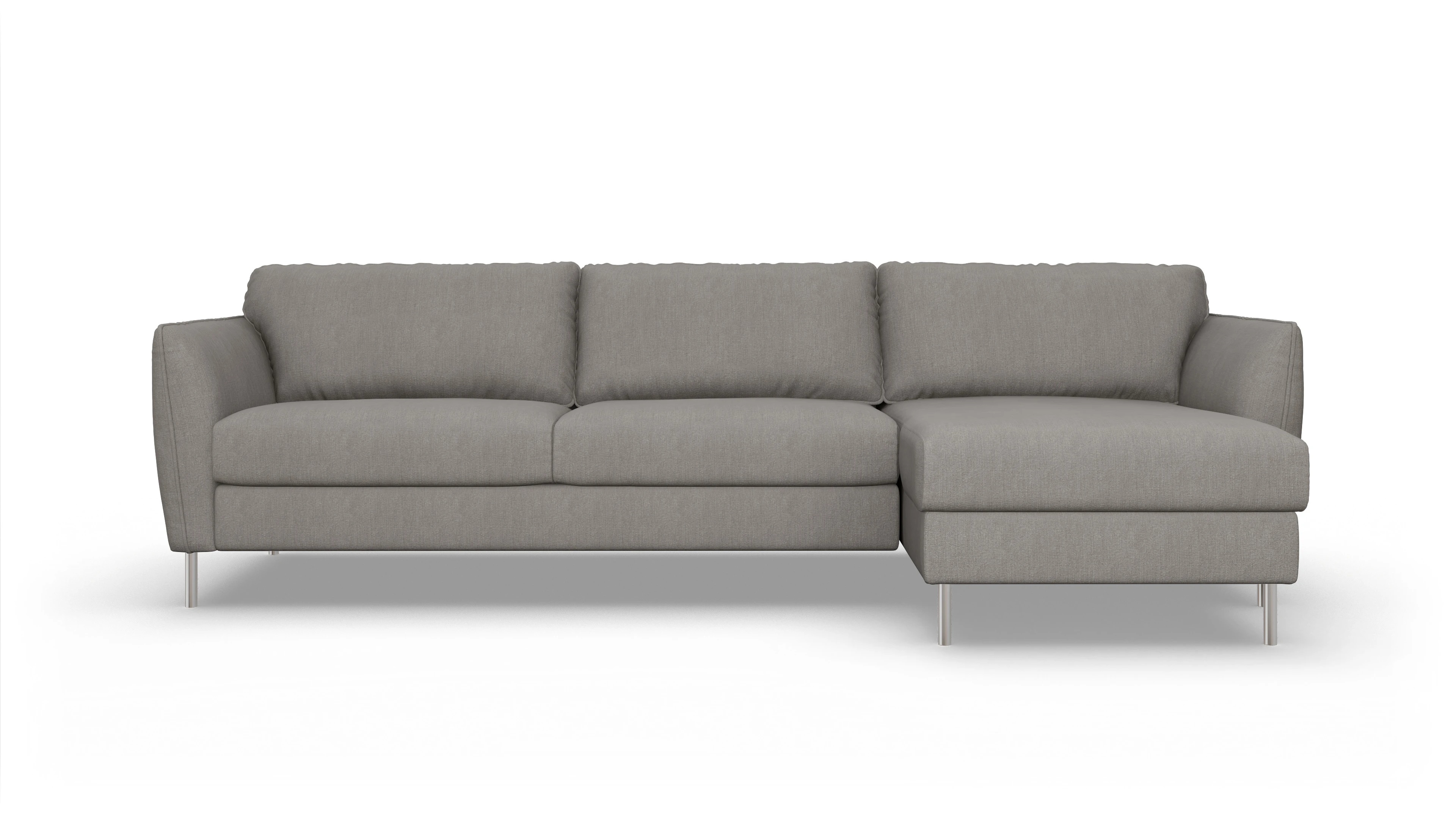 Ansicht des Produktes Eriksen Sofa mit Rec rechts in Stoff beige