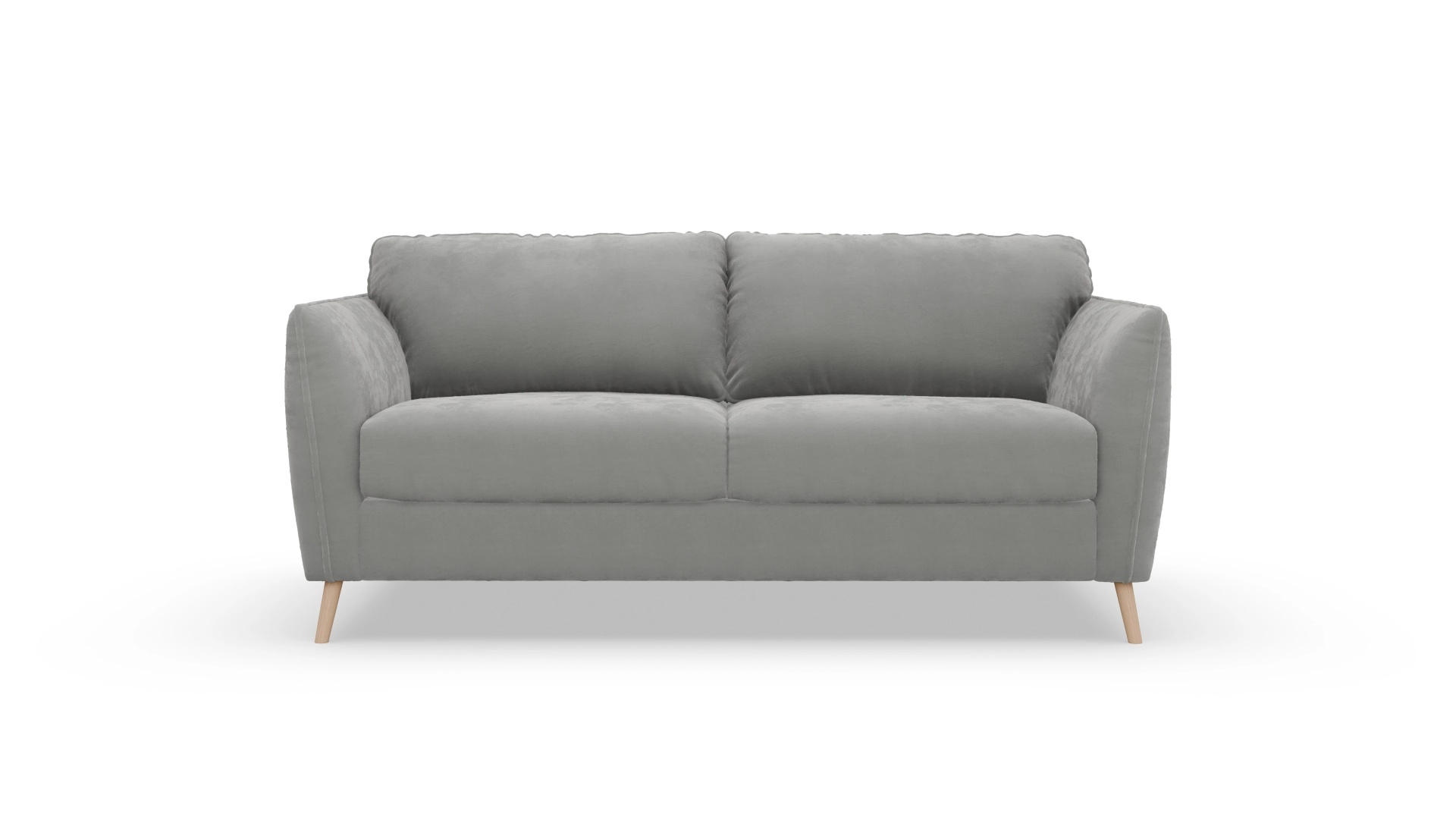 Schlafsofa Eriksen Ansicht des Produktes Eriksen 3-Sitzer in Samt grau