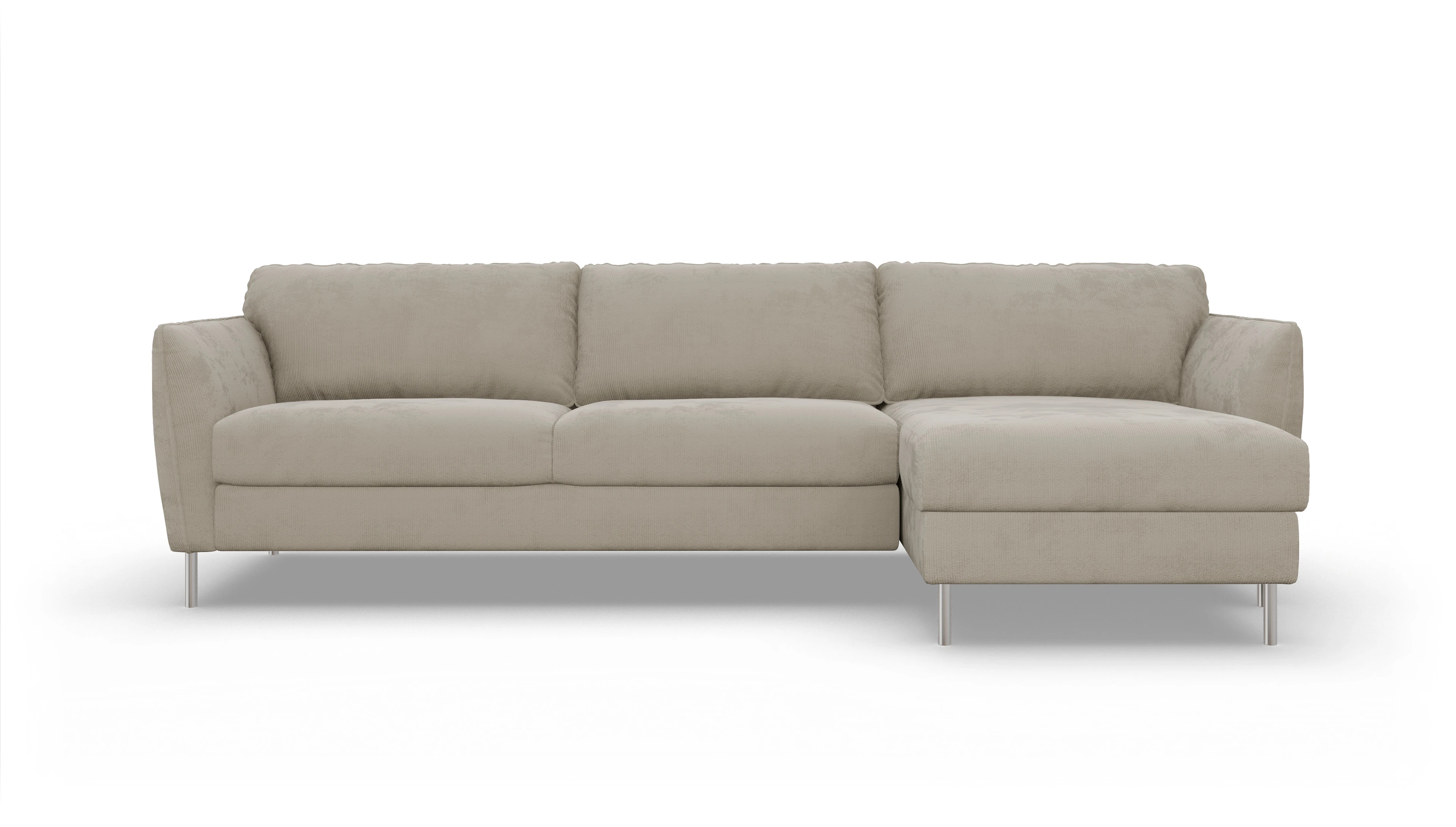 Ansicht des Produktes Eriksen Sofa mit Rec rechts in Cord beige