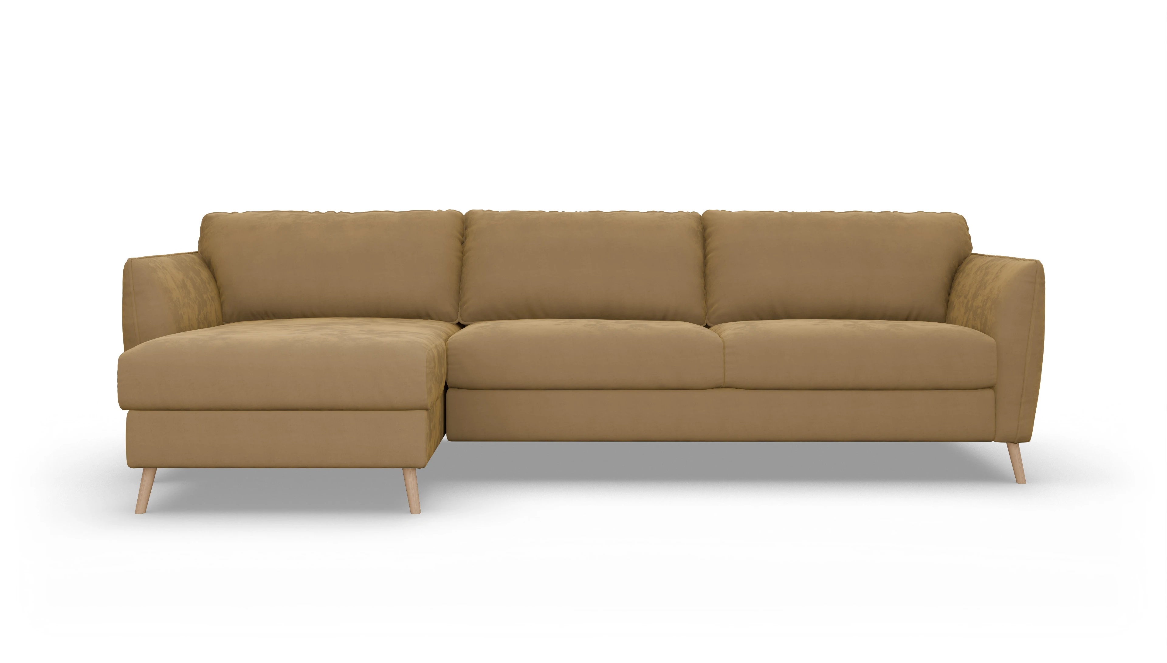 Ansicht des Produktes Eriksen Sofa mit Rec links in Samt rot