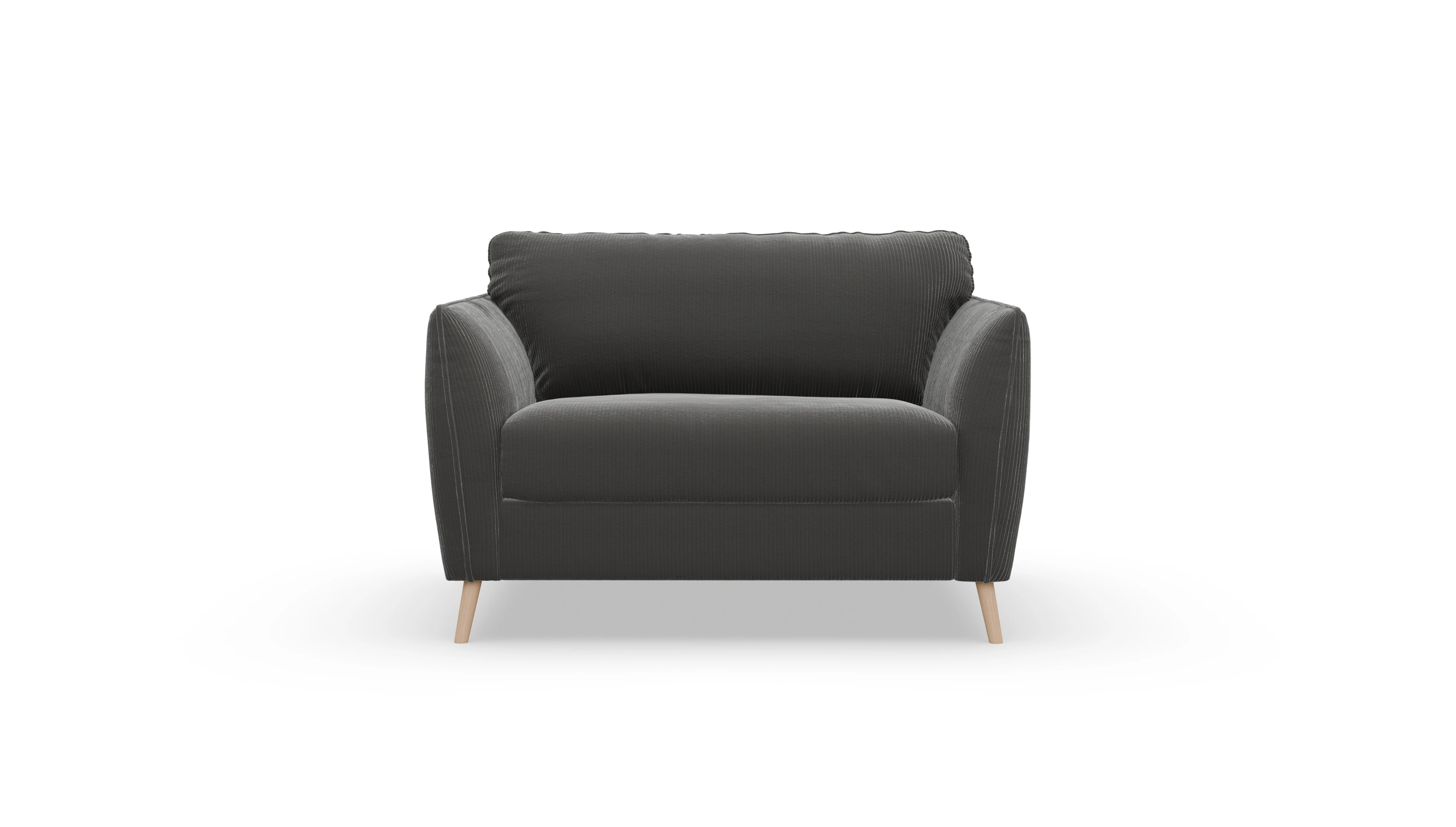 Ansicht des Produktes Eriksen Sessel in Cord grau