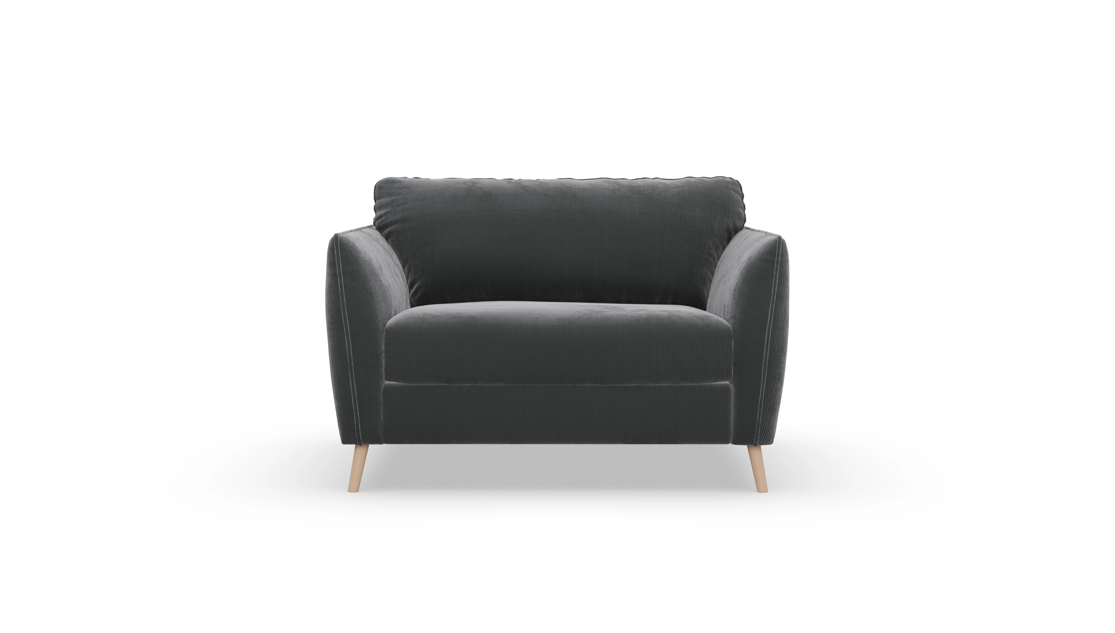 Ansicht des Produktes Eriksen Sessel in Cord grau